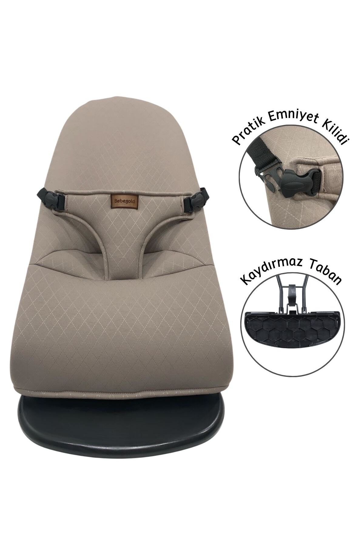 BEBEGOLD Üç Kademeli Sallanan Ana Kucağı, Katlanabilir fotoğrafı 2 (önizleme)