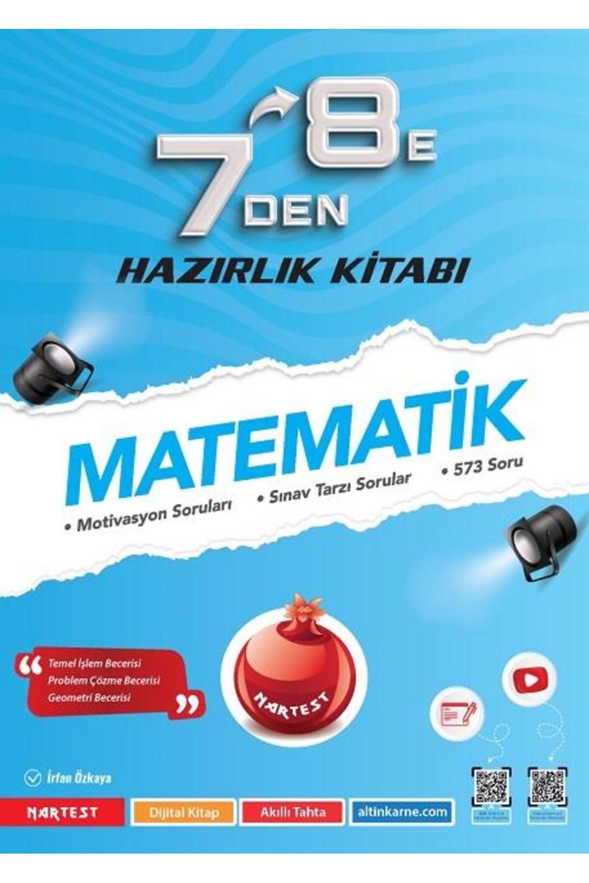 Nartest Yayınları Nartest Yayınevi 7 Den 8 E Matematik Hazırlık Kitabı