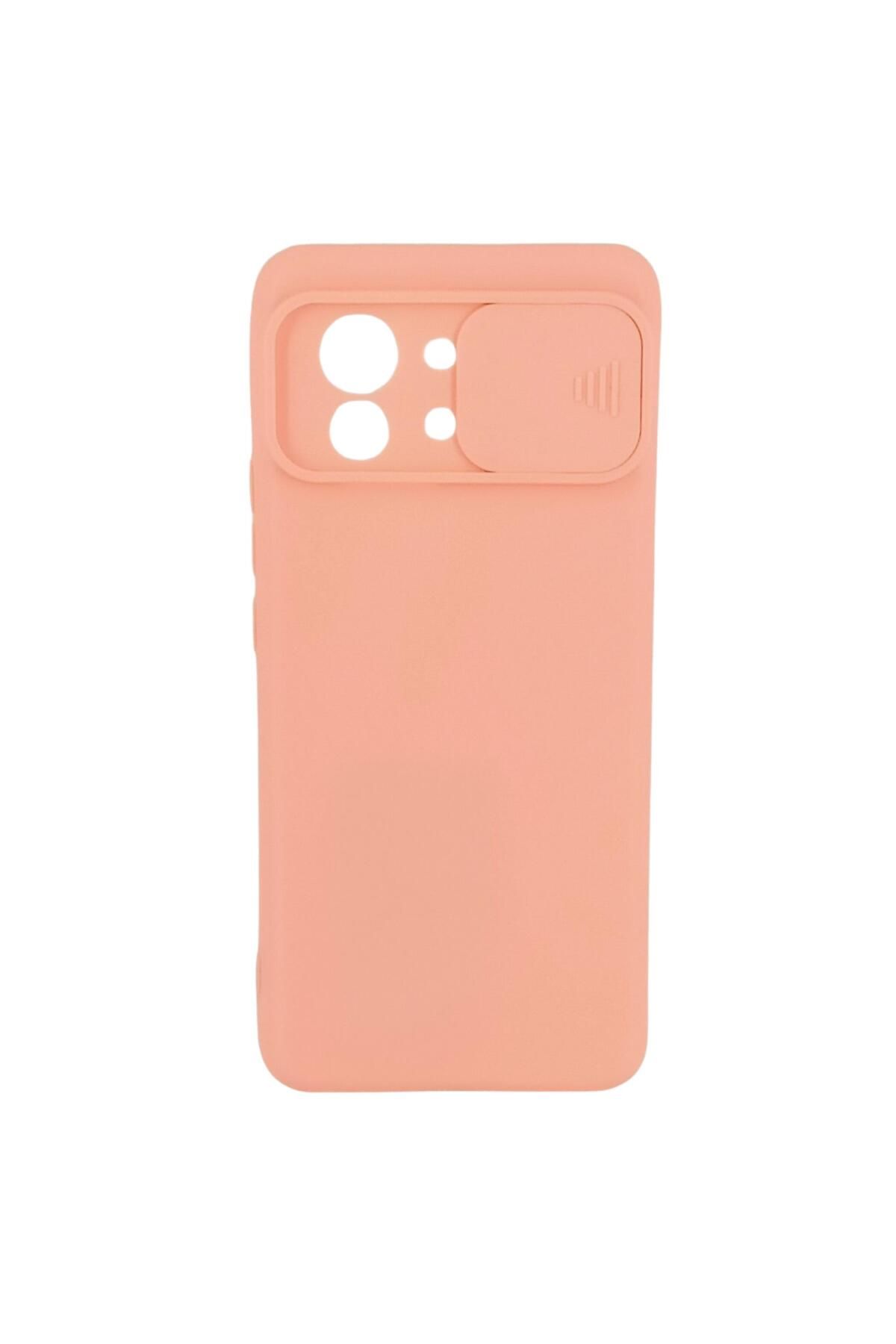 Ehr. Xiaomi Mi 11 Uyumlu Kamera Sürgülü Mat Silikon Kılıf