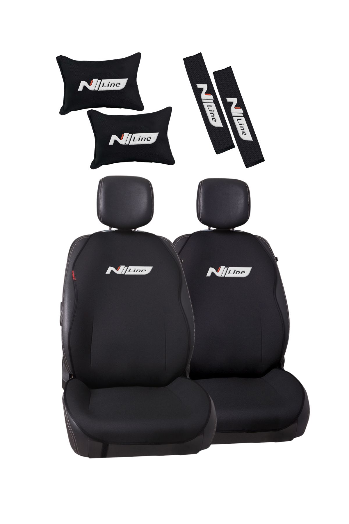 otomind Hyundai N Line Nakışlı Jakar Dokuma Oto Minder ve Konfor Seti
