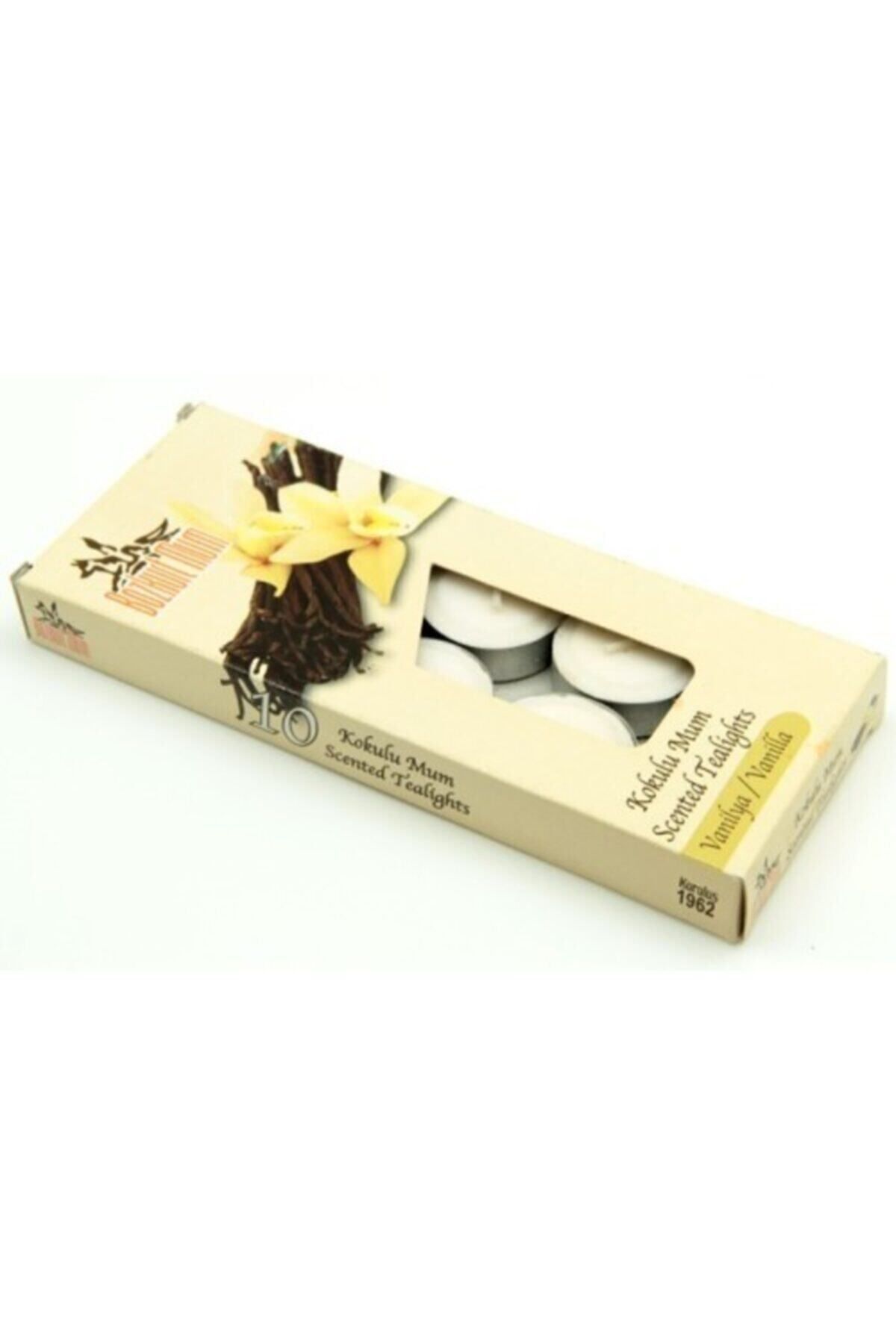 DEKORANLA Beyaz Vanilya Kokulu Tealight Mum, Rahatlatıcı ve Sıcak Atmosfer için Şık Seçenek