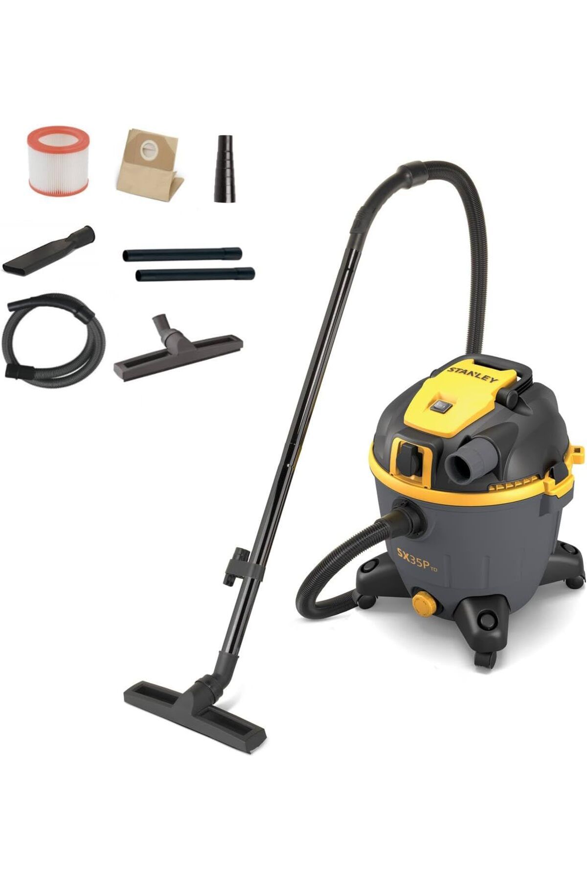 Stanley SXVC35PTDE 1600 W 35 LT Islak/Kuru Elektrikli Süpürge
