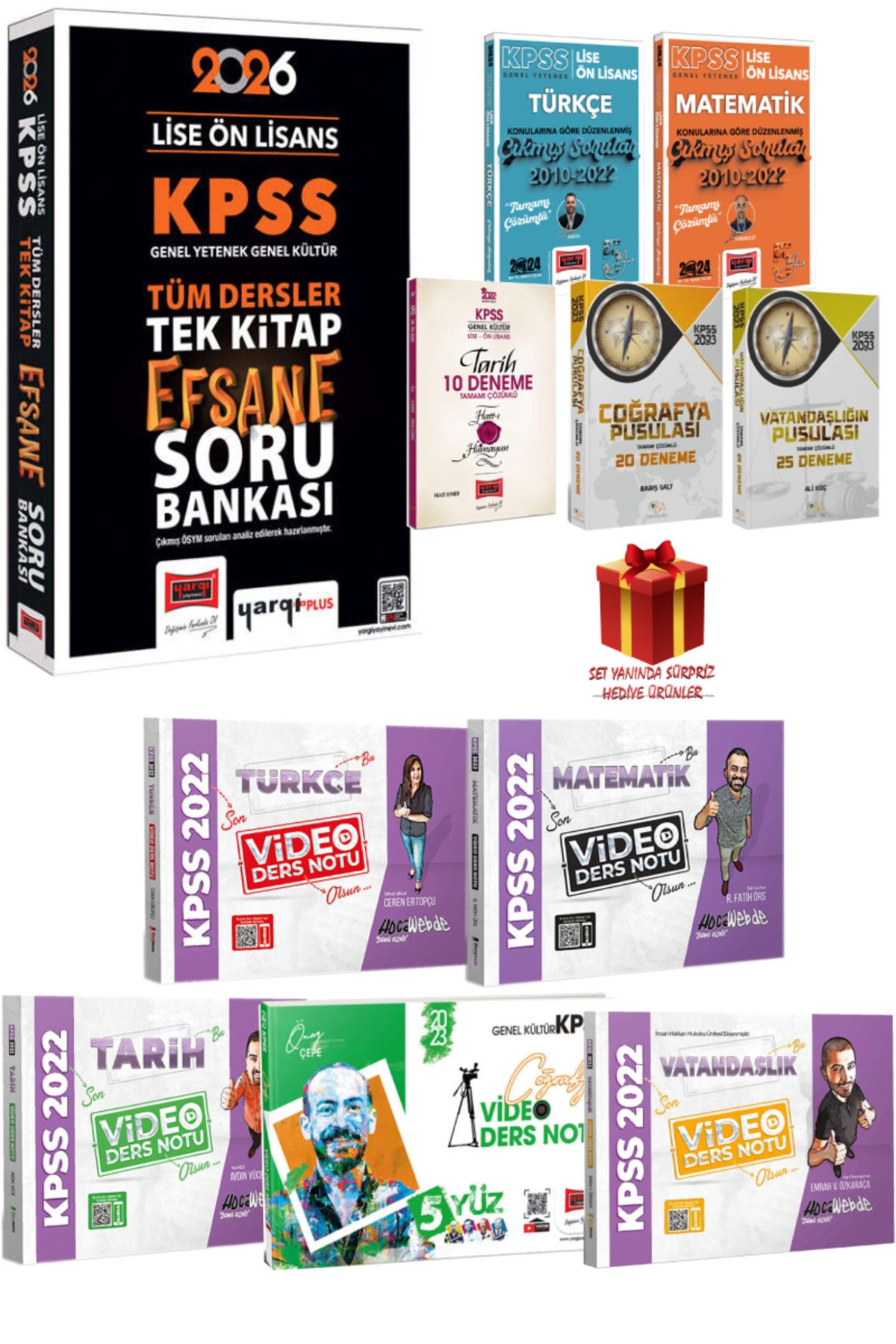 Yargı Yayınları 2026 Yargı Lise Ön Lisans Tüm Dersler Efsane Soru Bankası+Çıkmış Sorular+Denemeler+Konu Anlatım Seti