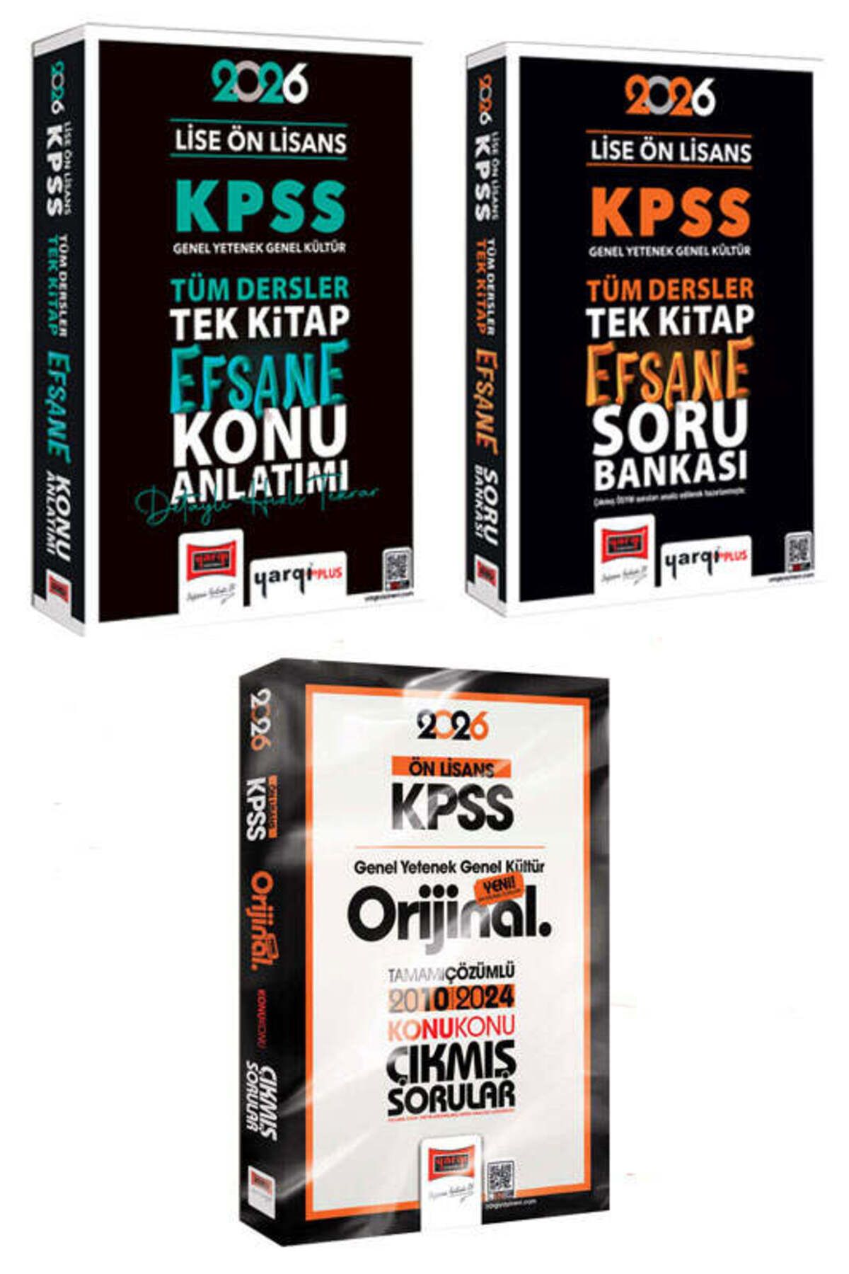 Yargı Yayınları Yargı 2026 KPSS Lise Ön Lisans GK-GY Tüm Dersler Konu - Soru - Ön Lisans Çıkmış Sorular