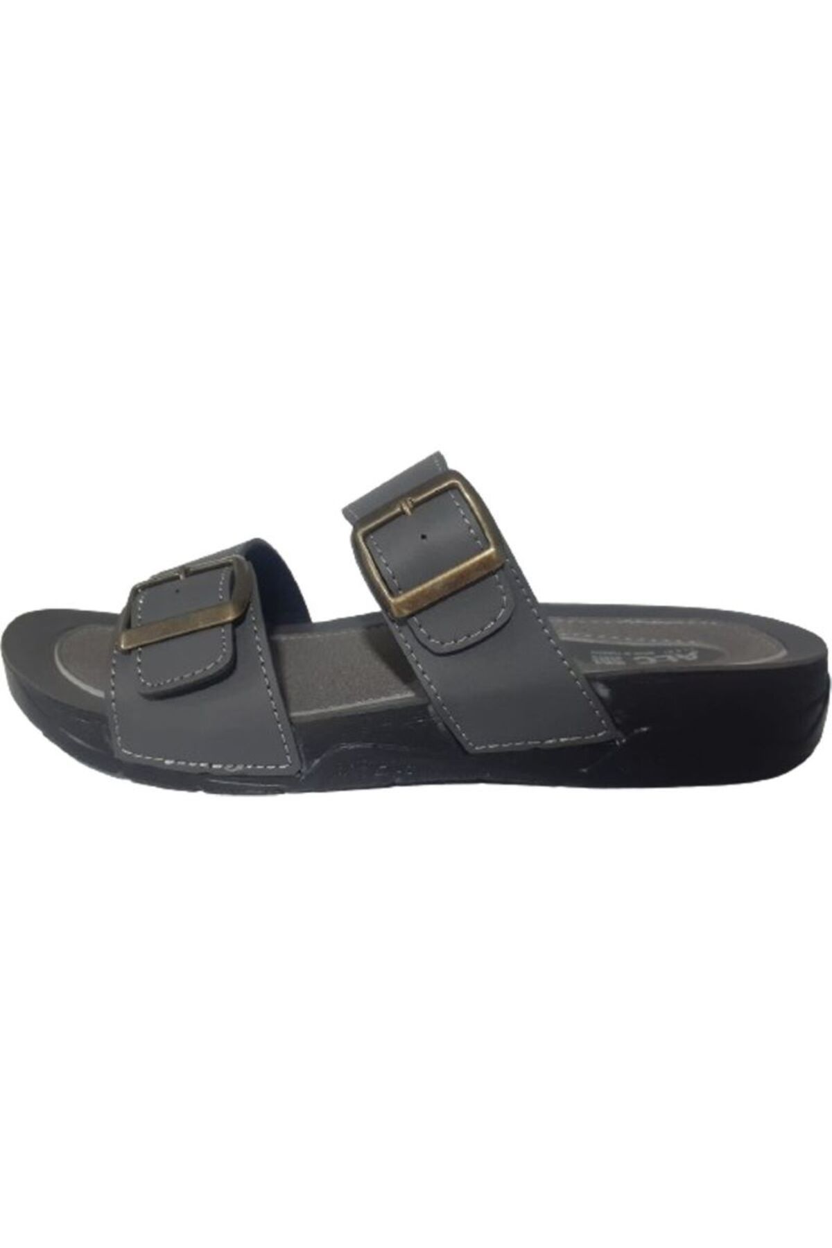 Demashoes-Smoked Double Buckle Orthopedic Sole Daily Stylish Slippers 2