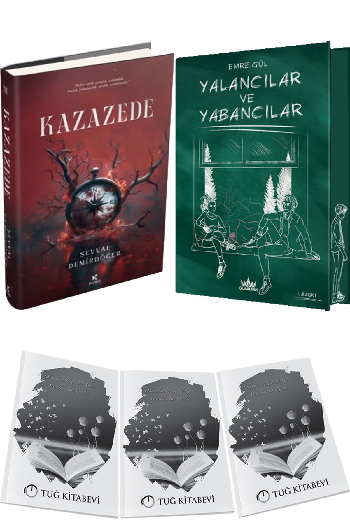 Pukka yayınları Kazazede 3 Ciltli ve Yalancılar ve Yabancılar 1 Ciltli Özel Baskı + Hediyeli