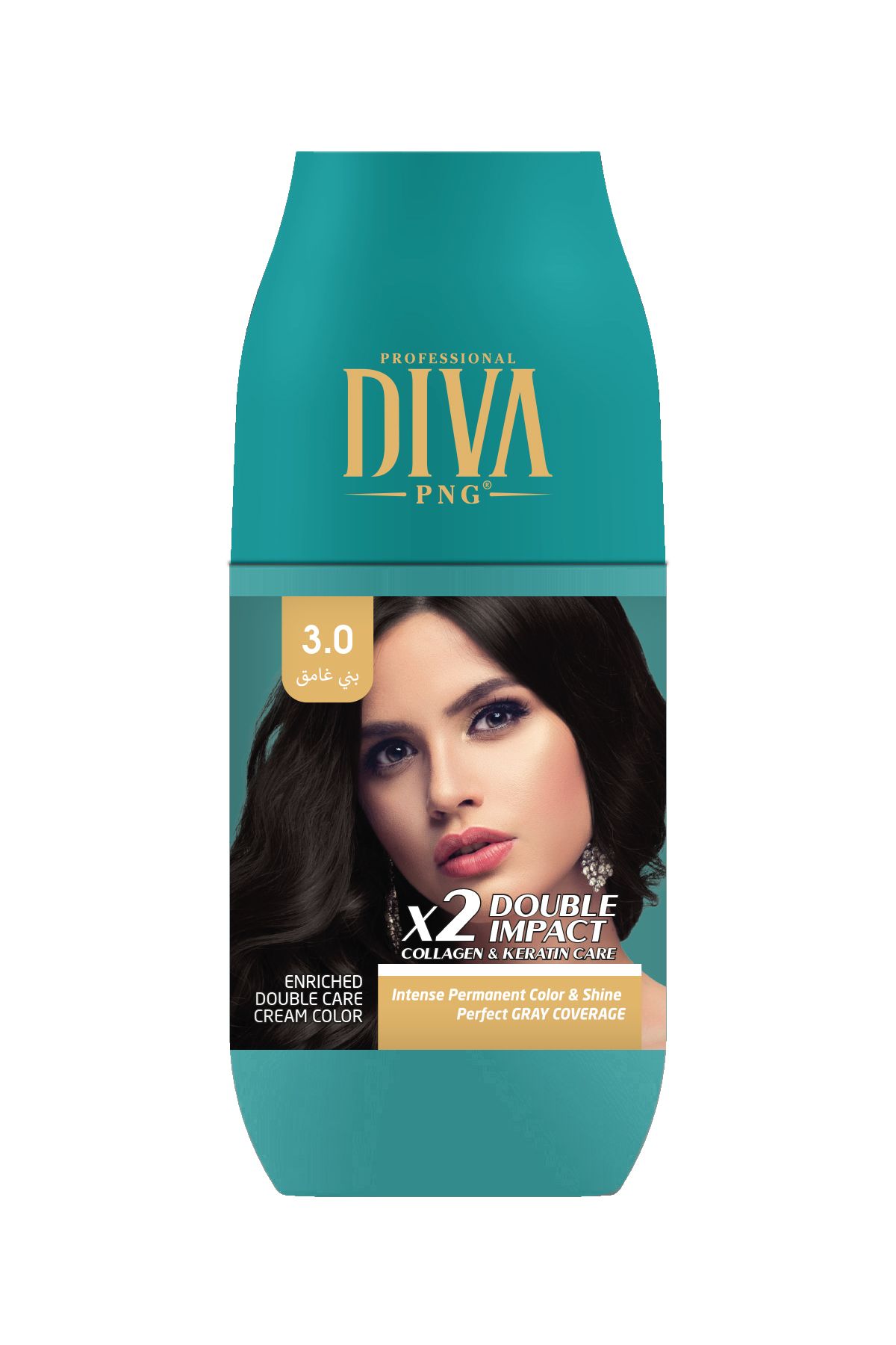 PNG DIVA PNG DİVA 9 PARÇA SET BOYA 100ML 3,0 KOYU KESTANE