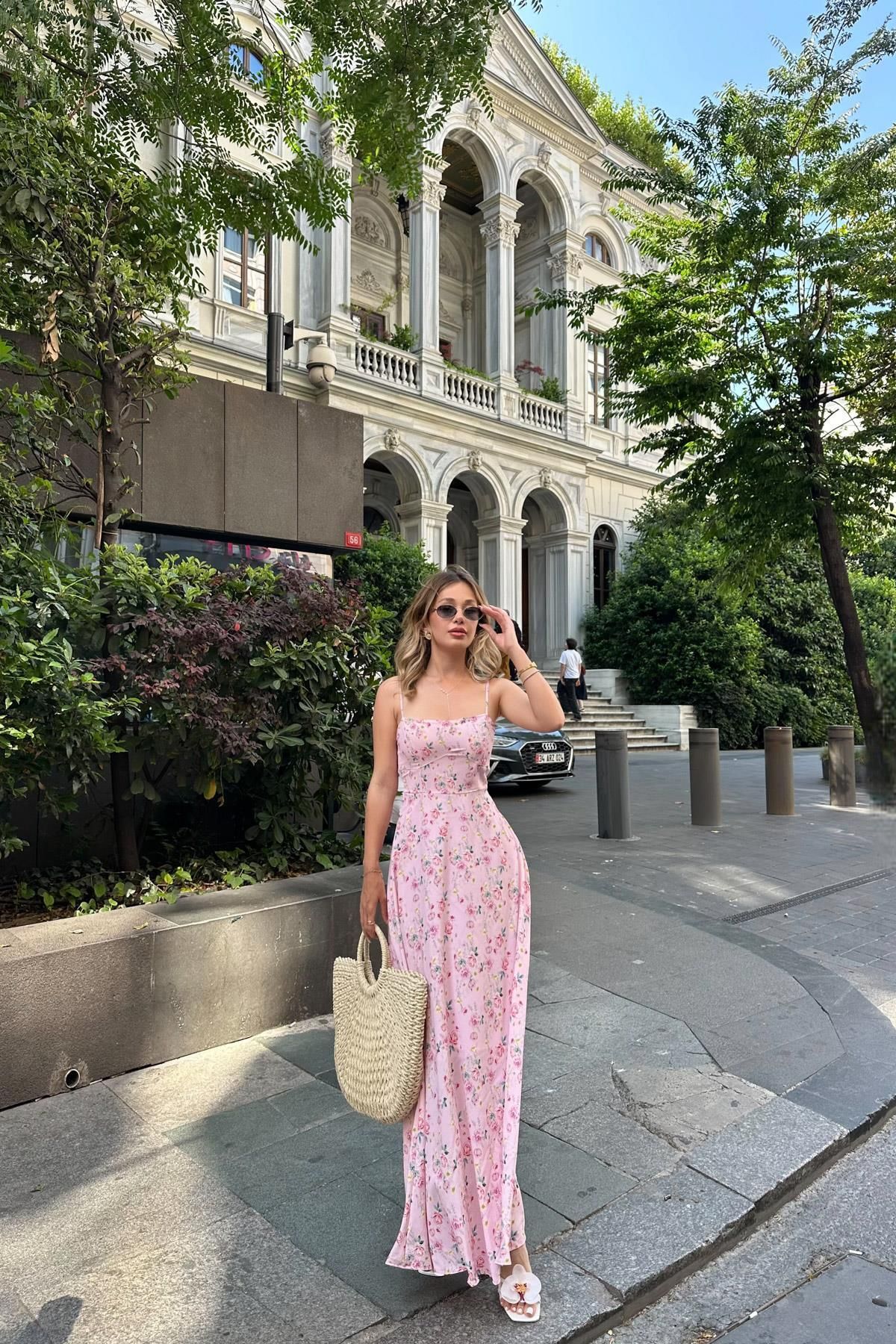 mylove Askılı Jessica Elbise Pembe