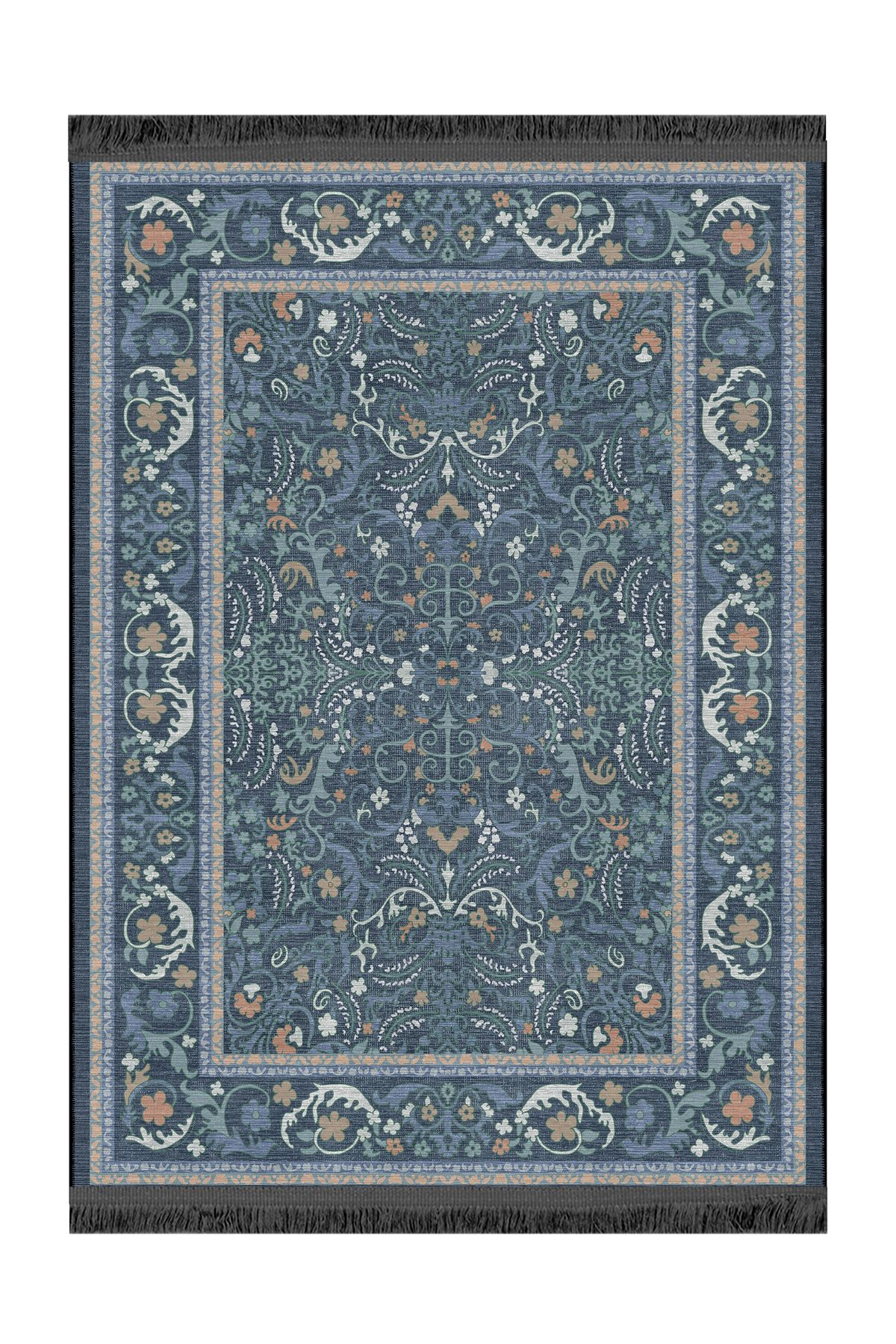 Rugs Modern Halı Mottos Koleksiyonu Floral Detaylı Dokuma Taban Modern Dekoratif Halı mottos21