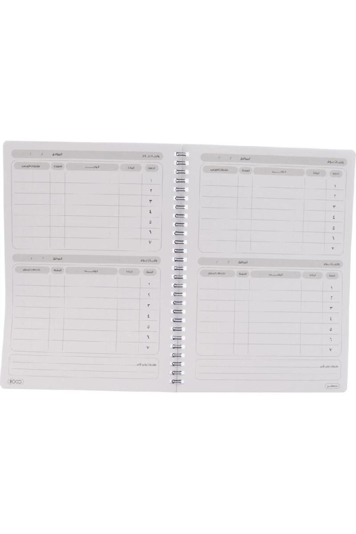 Roco-Assignment Notebook 17 x 24 cm – 48 Pages (24 Sheets) Cross Ruled Black 3