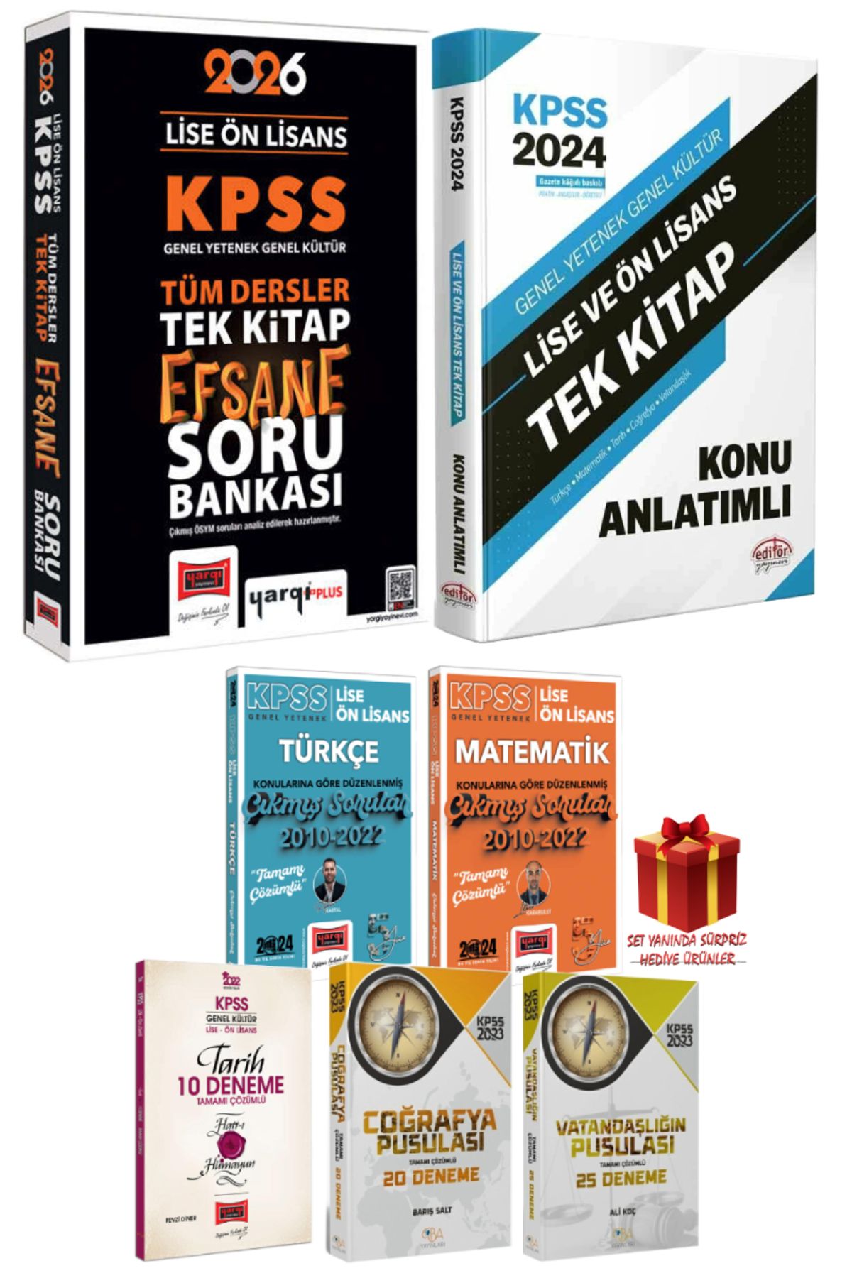 Yargı Yayınları 2026 Yargı Lise Ön Lisans Tüm Dersler Efsane Soru Bankası+GYGK Konu Anlatım+Çıkmış Sorular+Denemeler
