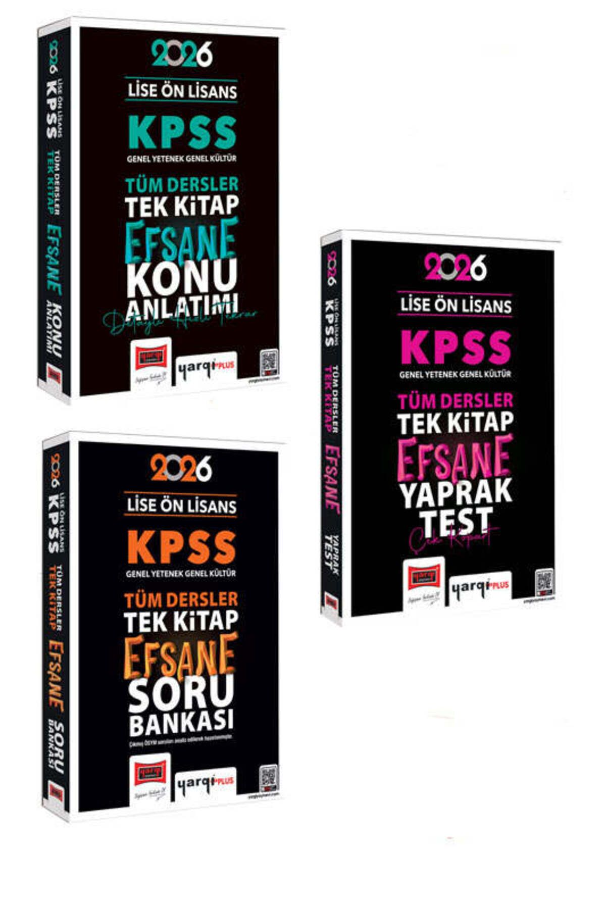Yargı Yayınları Yargı Yayınları 2026 KPSS Lise Ön Lisans GK-GY Tüm Dersler Konu - Soru - Yaprak Test Seti
