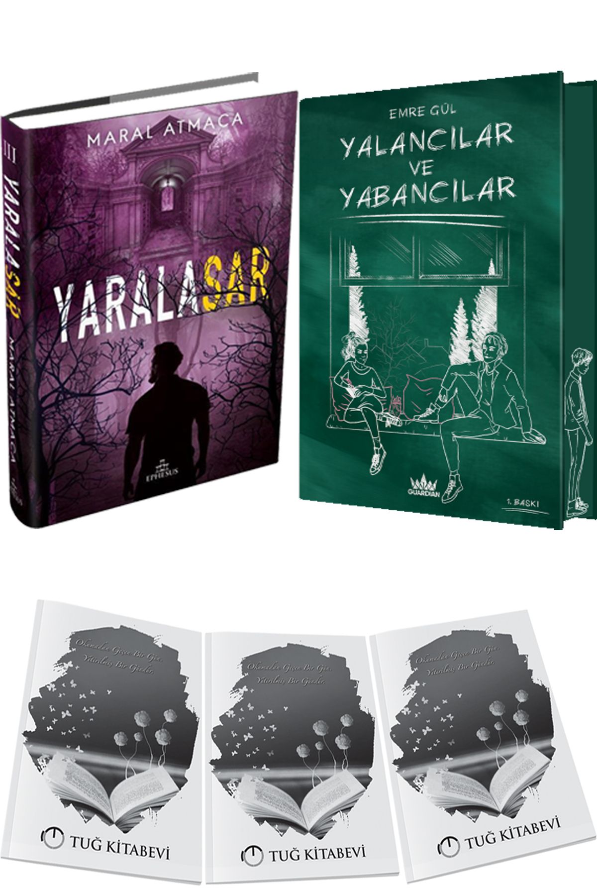 Ephesus Yayınları Yaralasar 3 Ciltli ve Yalancılar ve Yabancılar 1 Ciltli Özel Baskı + Hediyeli