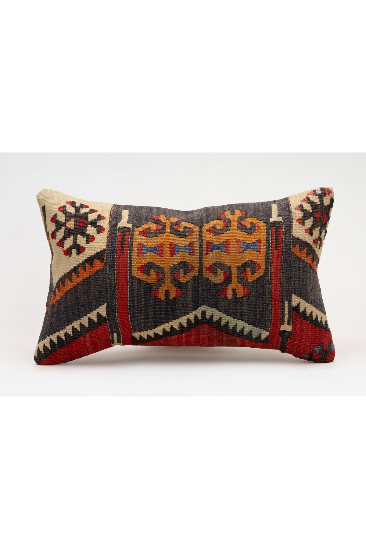 Kilim Whole Sale El Yapımı Kilim'den Yapılmış Vintage Kırlent Kılıfı, Yün, 30x50 Cm