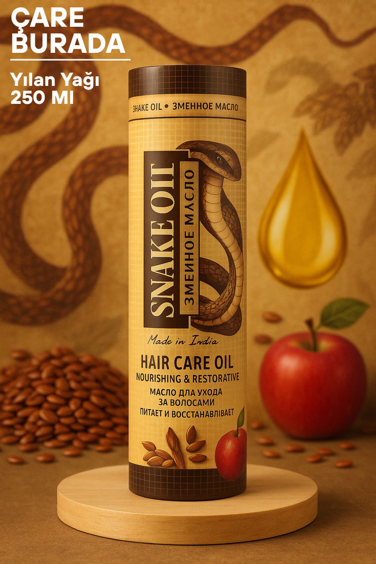Çare Burada Yılan Yağı 250 Ml (Onarıcı & Nemlendirici)