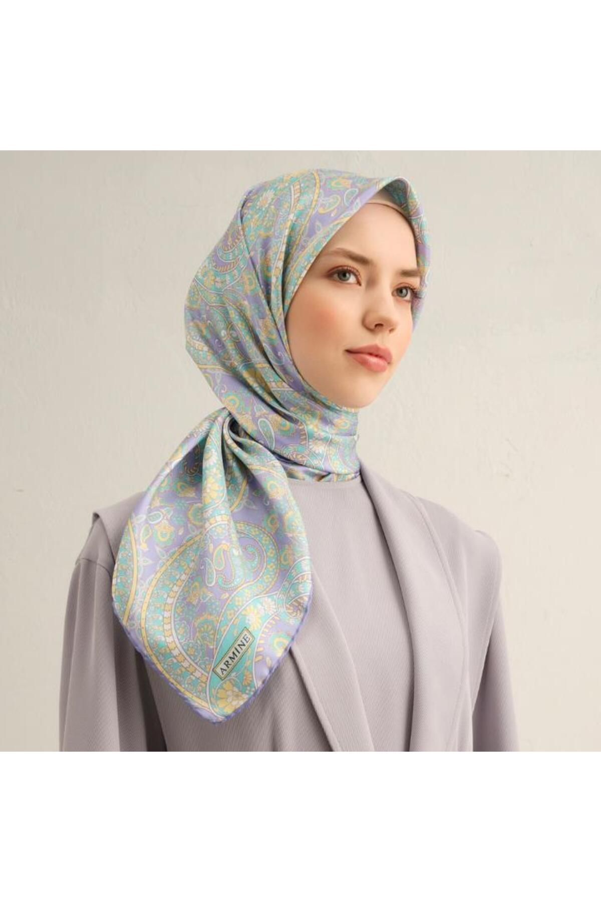 Armine E25YA9304D02 34 Dj Saf İpek Eşarp 9304D (T)