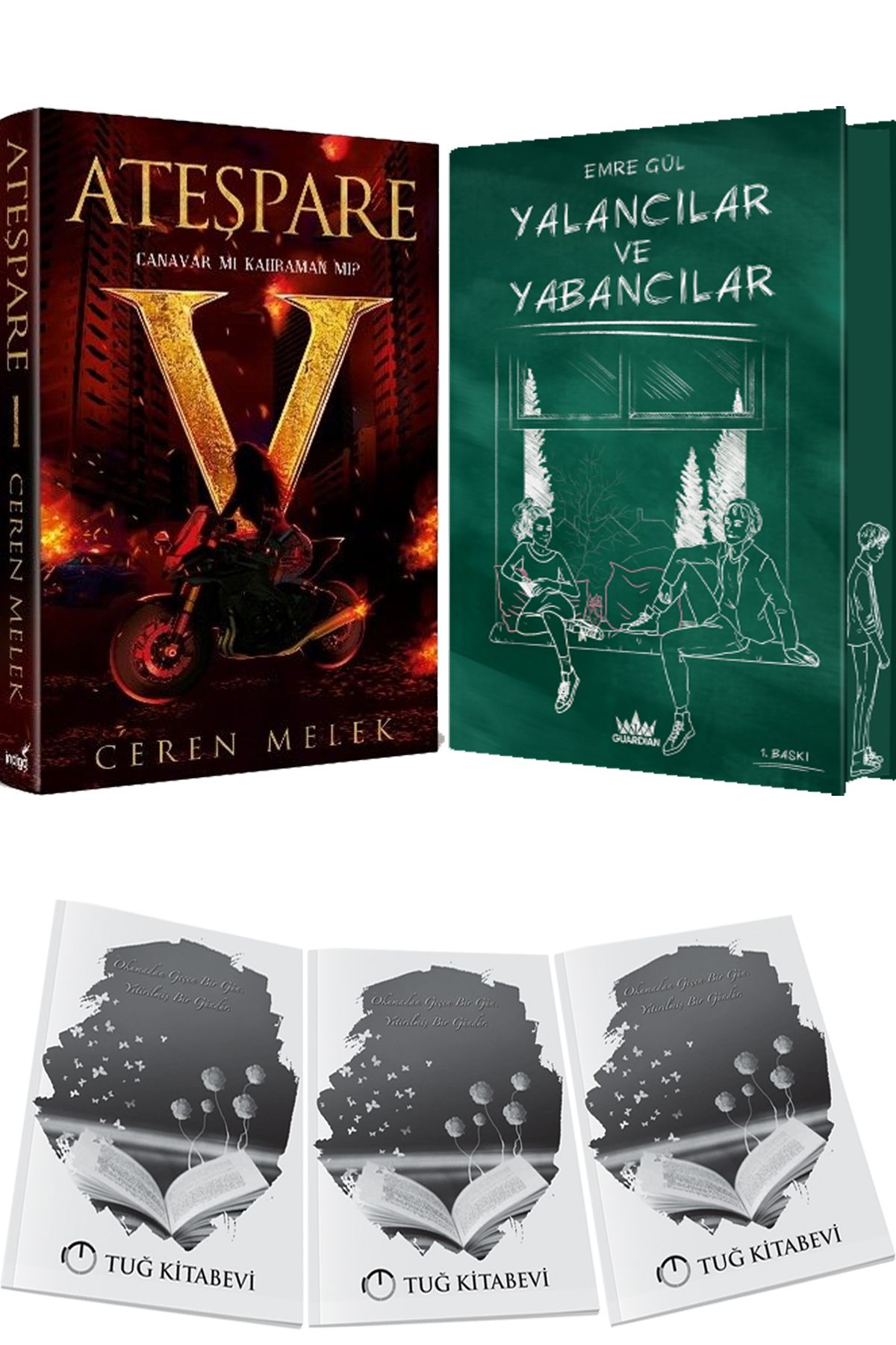 İndigo Kitap Ateşpare 1 Canavar mı Kahraman mı? Ciltli ve Yalancılar ve Yabancılar 1 Ciltli Özel Baskı + Hediyeli