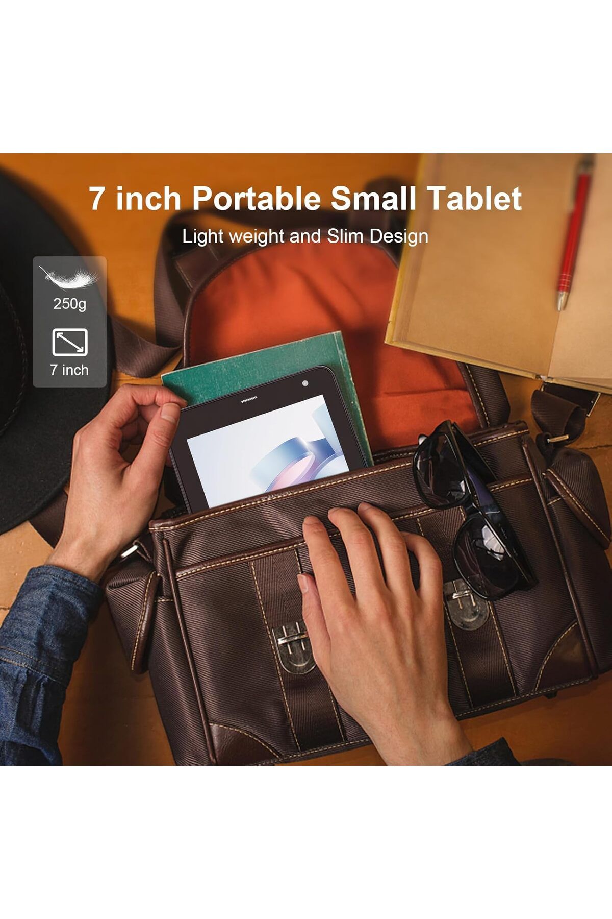 CIDEA-C idea 5G LTE with SIM Card Slot Tablet, 7 Inch Android 12 Tablet, 6GB RAM, 128GB ROM, Expandable to 9
