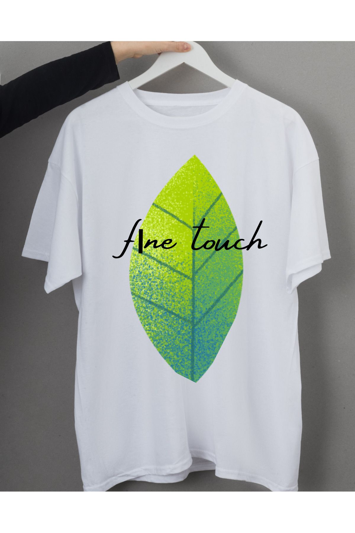 Fine Touch Kısa Kollu Comfort Basic Cilt Dostu, Nefes Alabilir , Baskılı Tişört %100pamuk
