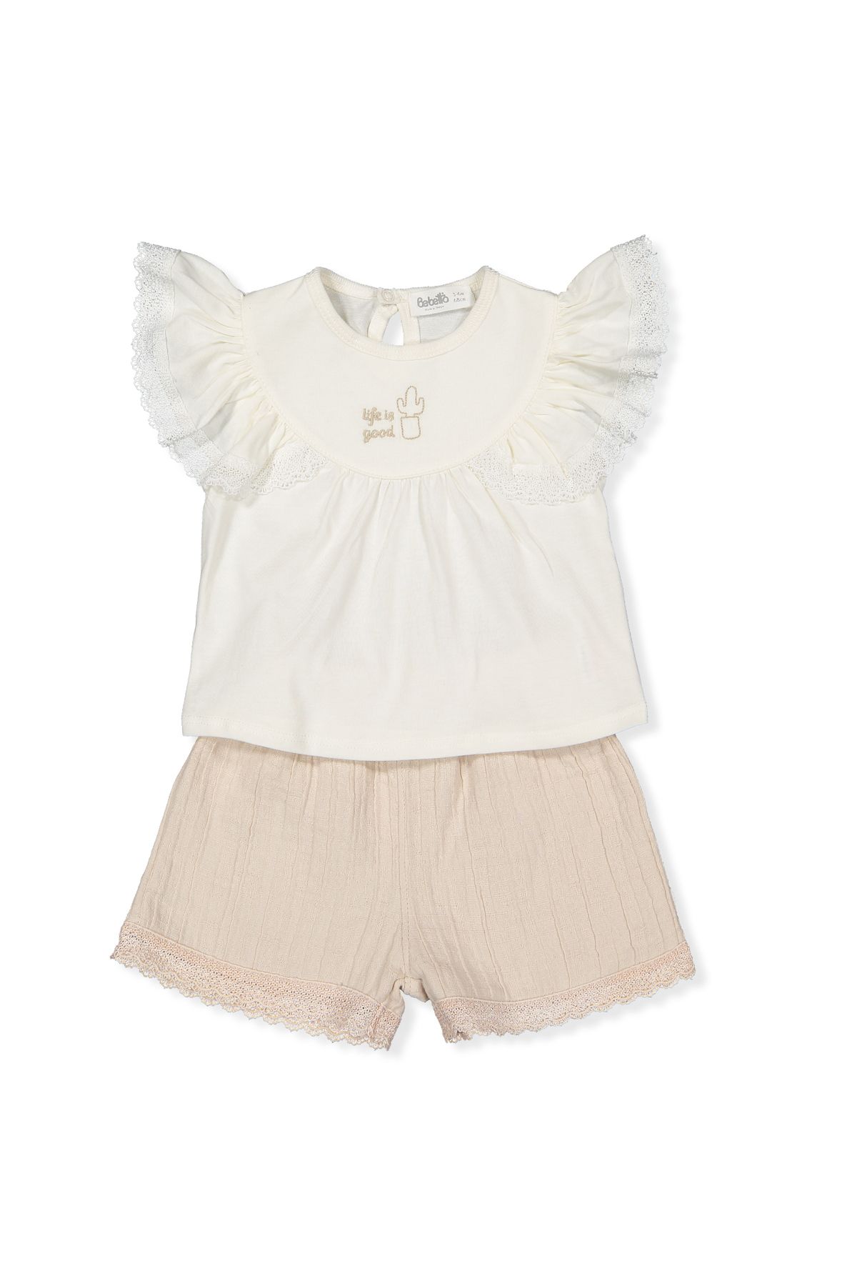 Bebetto DOKUMA ŞORT 2Lİ TAKIM (CLASSY GIRL) K4815