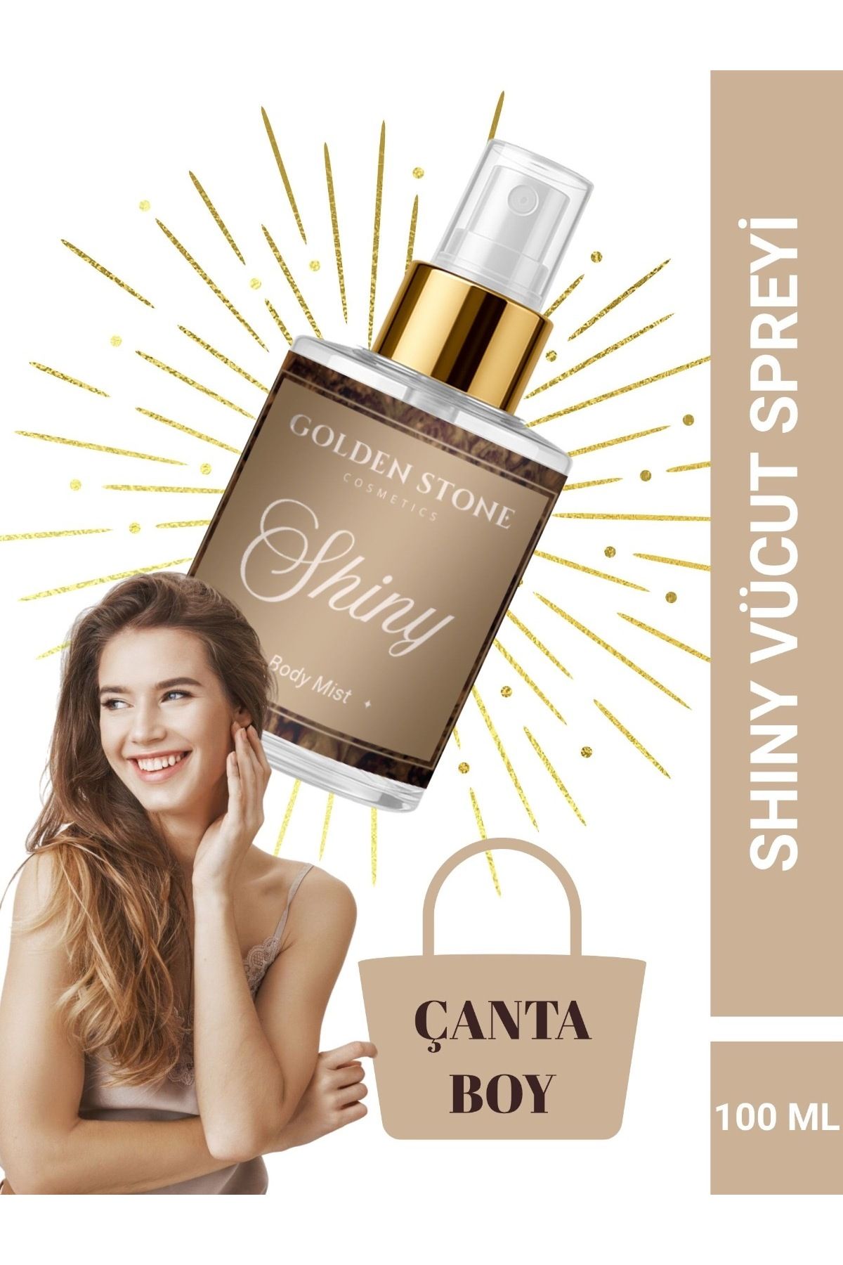 Golden Stone Cosmetıcs Bronz ışıltılı vücut spreyi shiny body mist