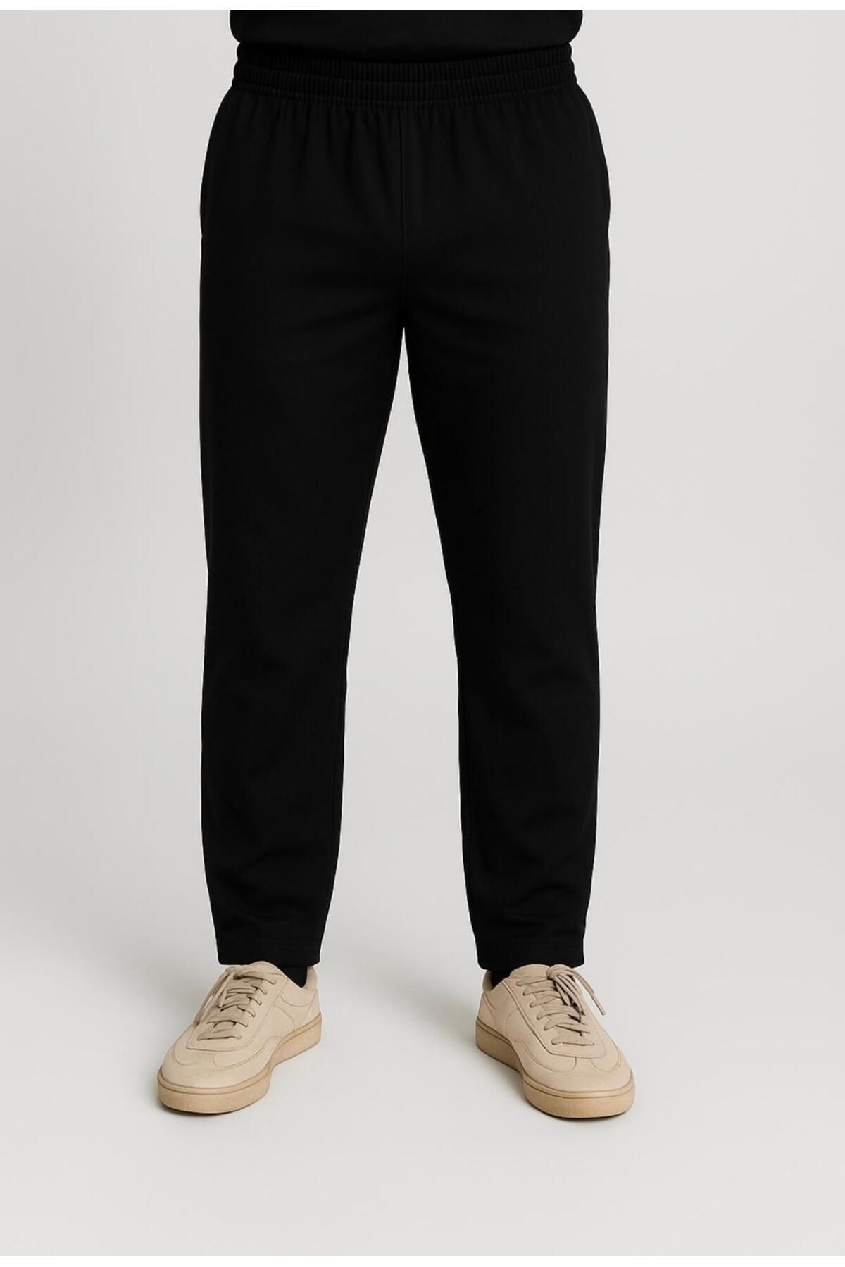 AXXEL Erkek Siyah Dokuma Pantolon-p2225