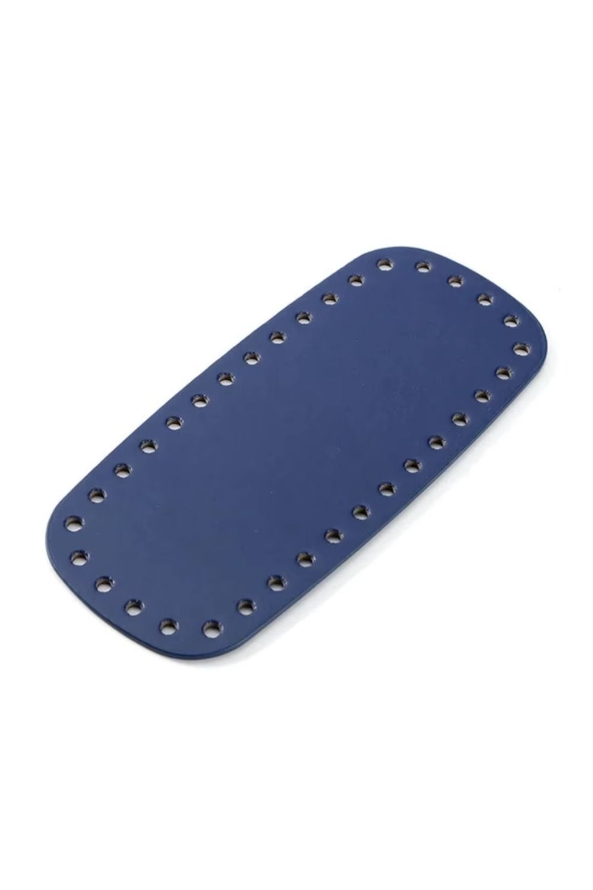 HOBİ 1 Adet Suni Deri Örgü Çanta Tabanı 20x9 cm - El Yapımı Çanta Tabanı Deri Taban Parçası