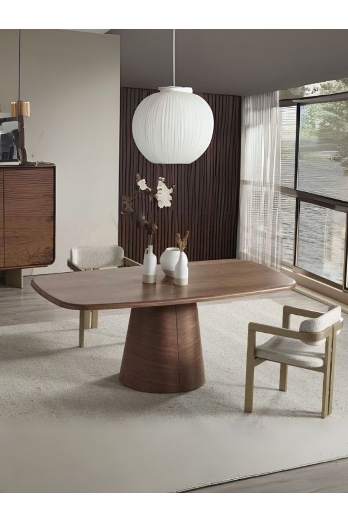 Gazzini Furniture Castella İtalyan Still Oval Ahşap Yemek Masası 100x180