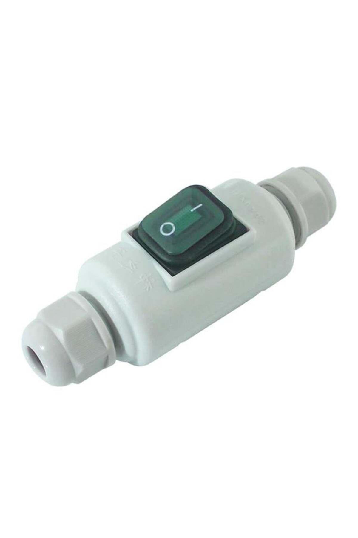 Powermaster PM-26936 Su Geçirmez Beyaz Kablo Switch 4 Pin