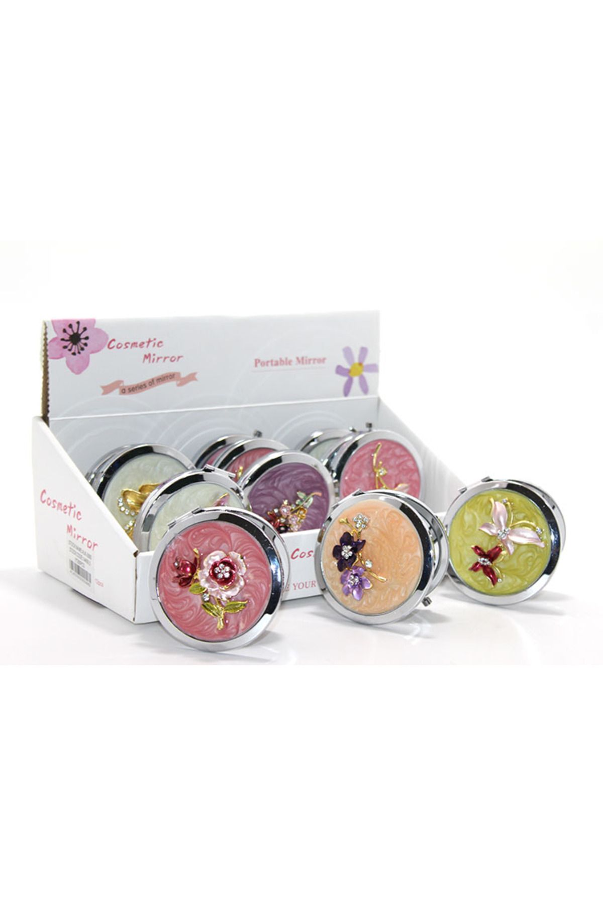Kanonik Education Kabartmalı Desenli El Aynası Model 2