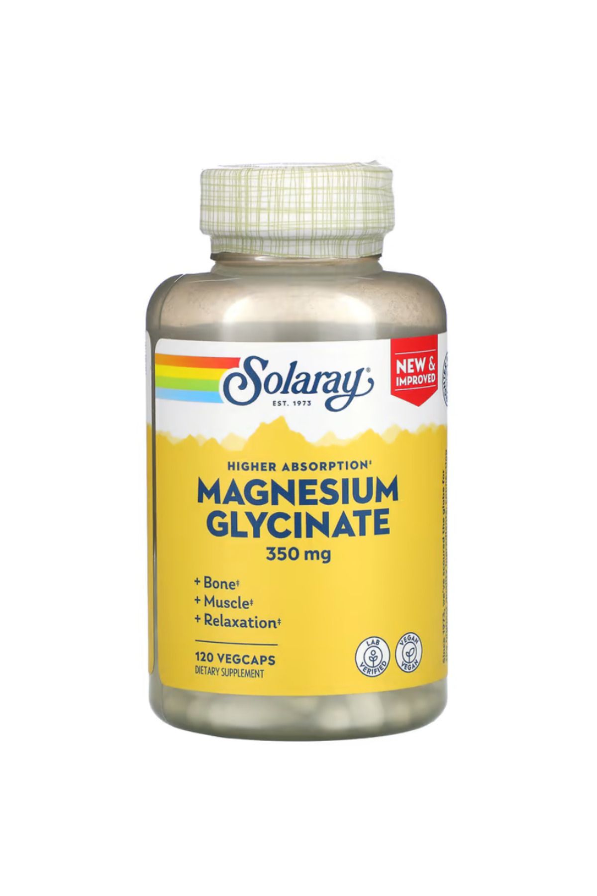 Solaray , High Absorption Magnesium Glycinate, 350 mg, 120 VegCaps