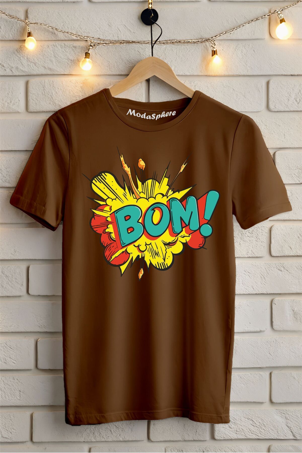 ModaSphere BOM !! Baskılı Unisex Oversize Tişört
