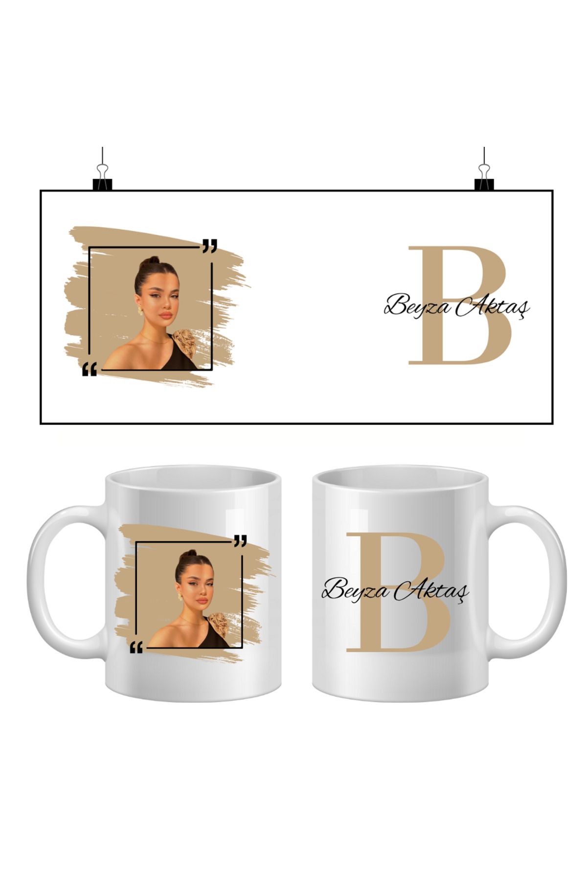 Home Kişiye Özel Fotoğraflı ve İsimli Kupa - 300 ml | Özel Tasarım
