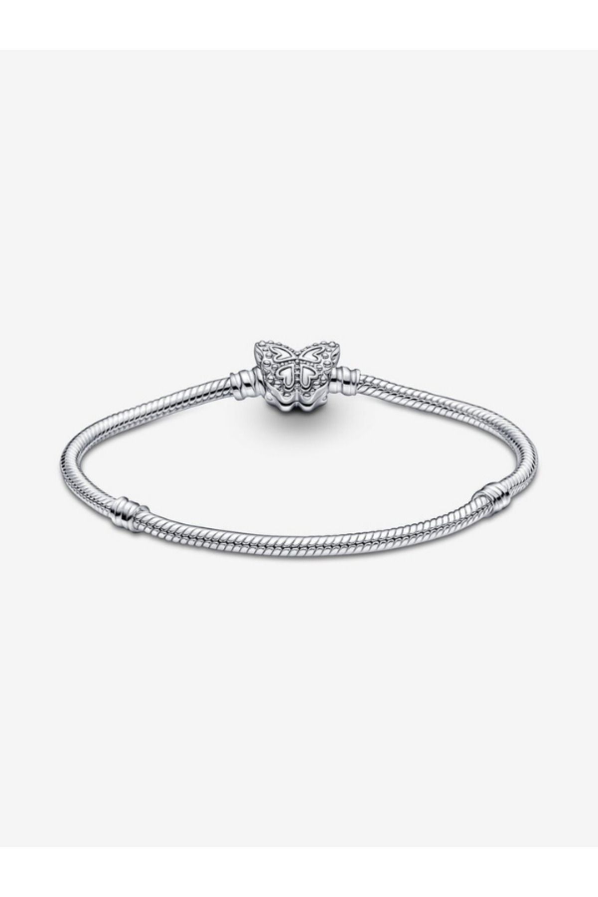 maisonleor Kelebek Klipsi Gümüş Bileklik Charm Taşıyıcı