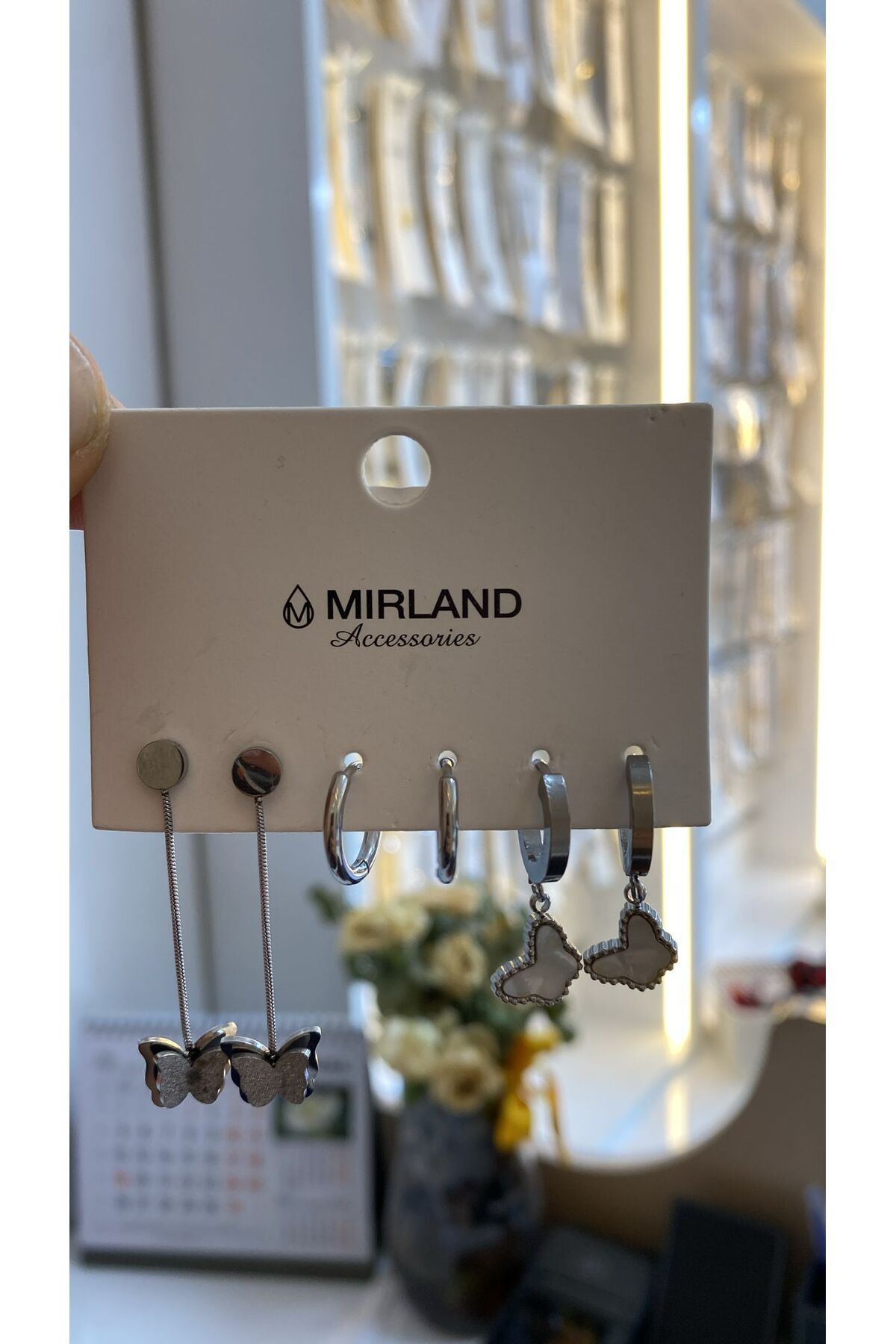 MİRLAND TAKI ŞIK ÇELİK KADIN 6 LI KÜPE