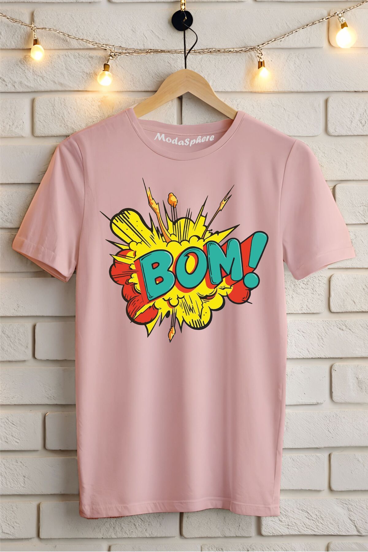 ModaSphere BOM !! Baskılı Unisex Oversize Tişört