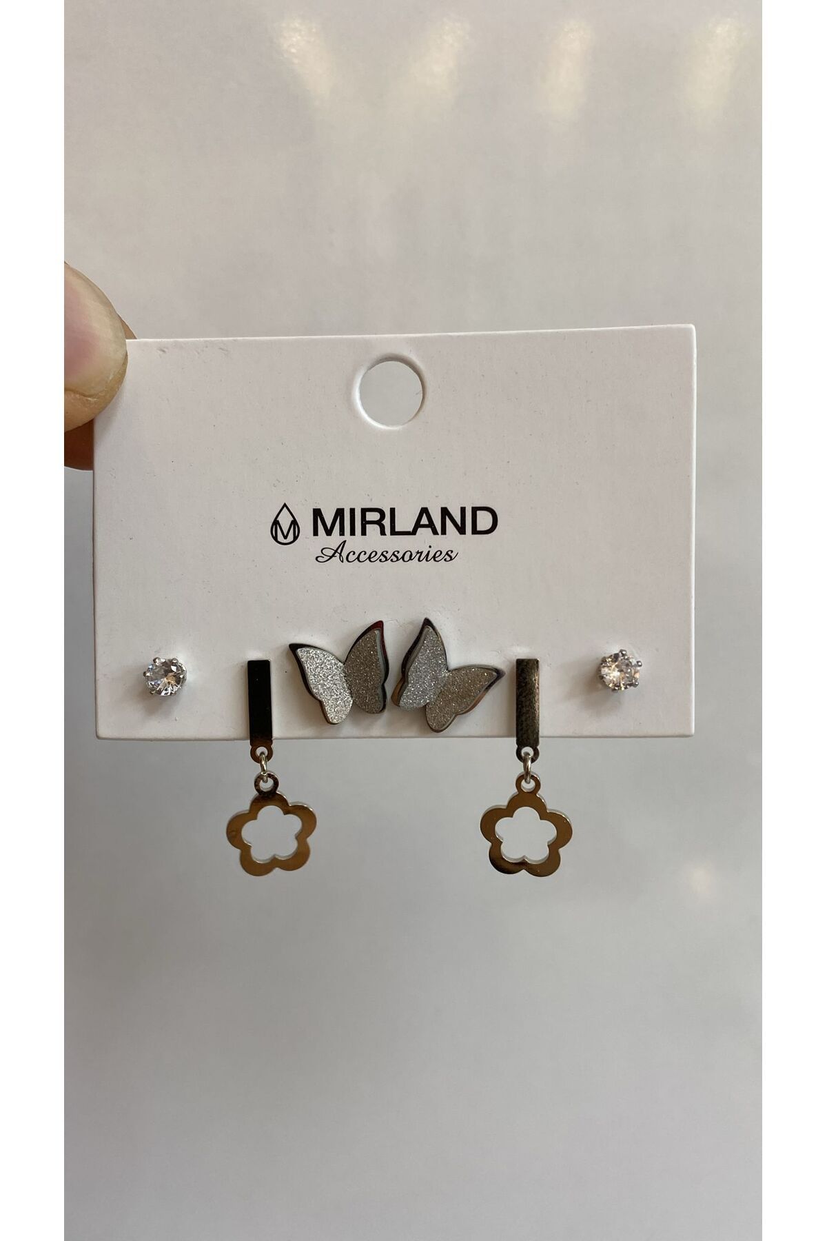 MİRLAND TAKI ŞIK ÇELİK KADIN 6 LI KÜPE SETİ