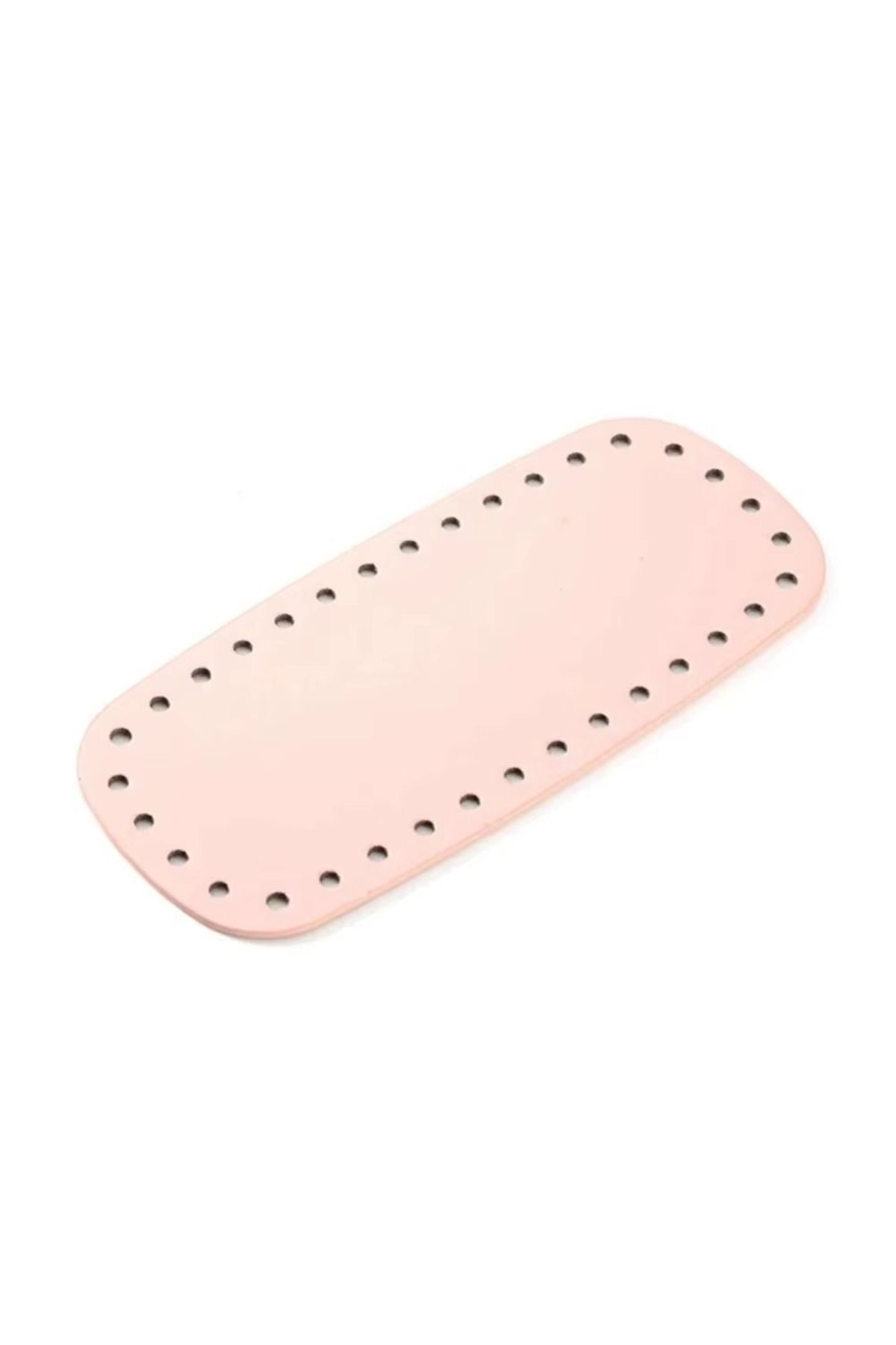 HOBİ 1 Adet Suni Deri Örgü Çanta Tabanı 20x9 cm - El Yapımı Çanta Tabanı Deri Taban Parçası