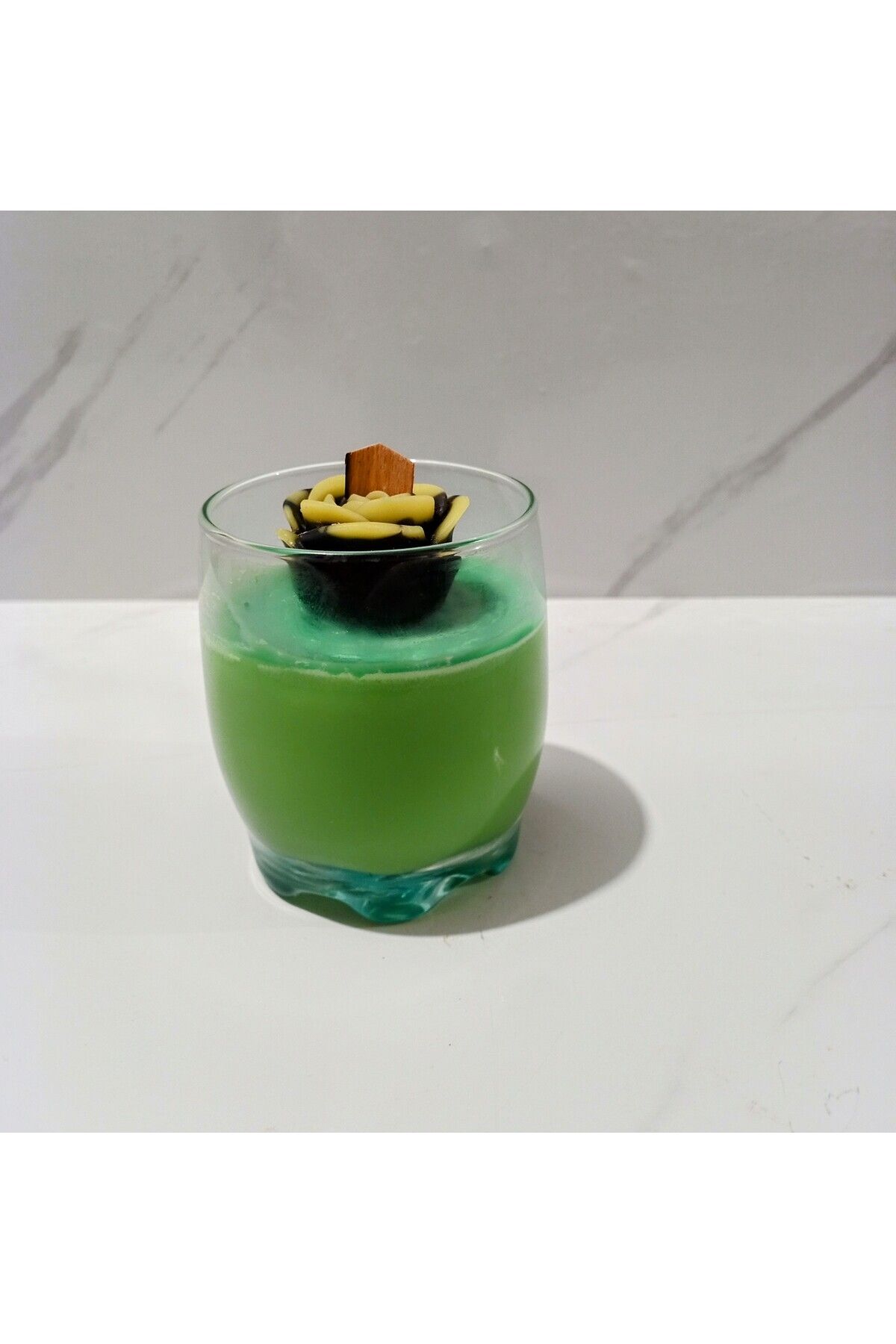 DEKORANLA Yeşil Soya Mum, Doğal Koku ve Rahatlatıcı Aromalar, Huzurlu Ortam İçin Idealdir