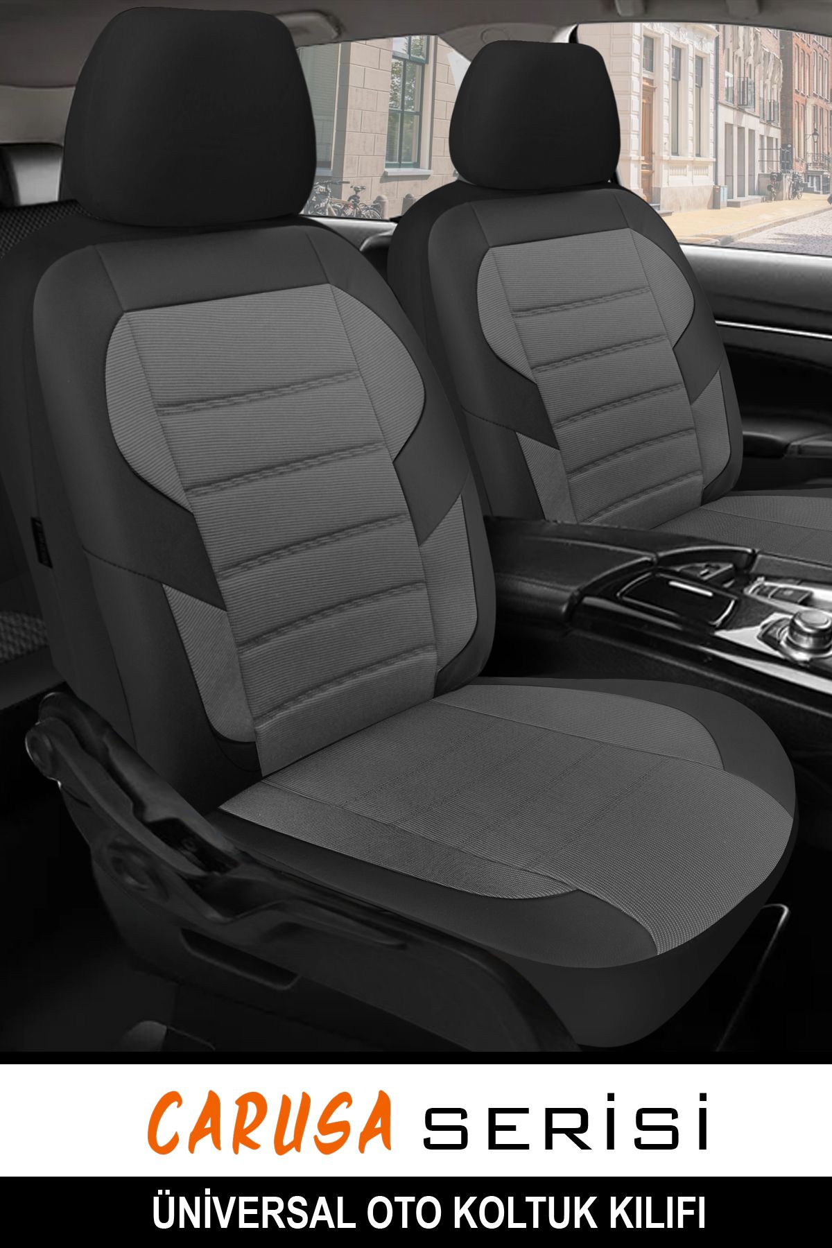 GM-DESIGN Carusa Serisi Üniversal Oto Koltuk Kılıfı - 5 Koltuk Tam Set