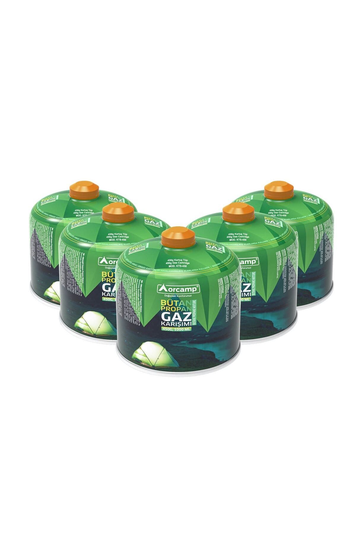 Orcamp 450 Gram Setli Gaz Kartuşu 5'li set