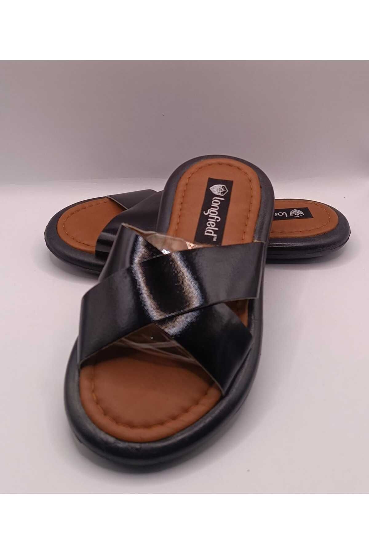 İDOL SHOES HAKİKİ DERİ KADIN ÇAPRAZ BANTLI TERLİK