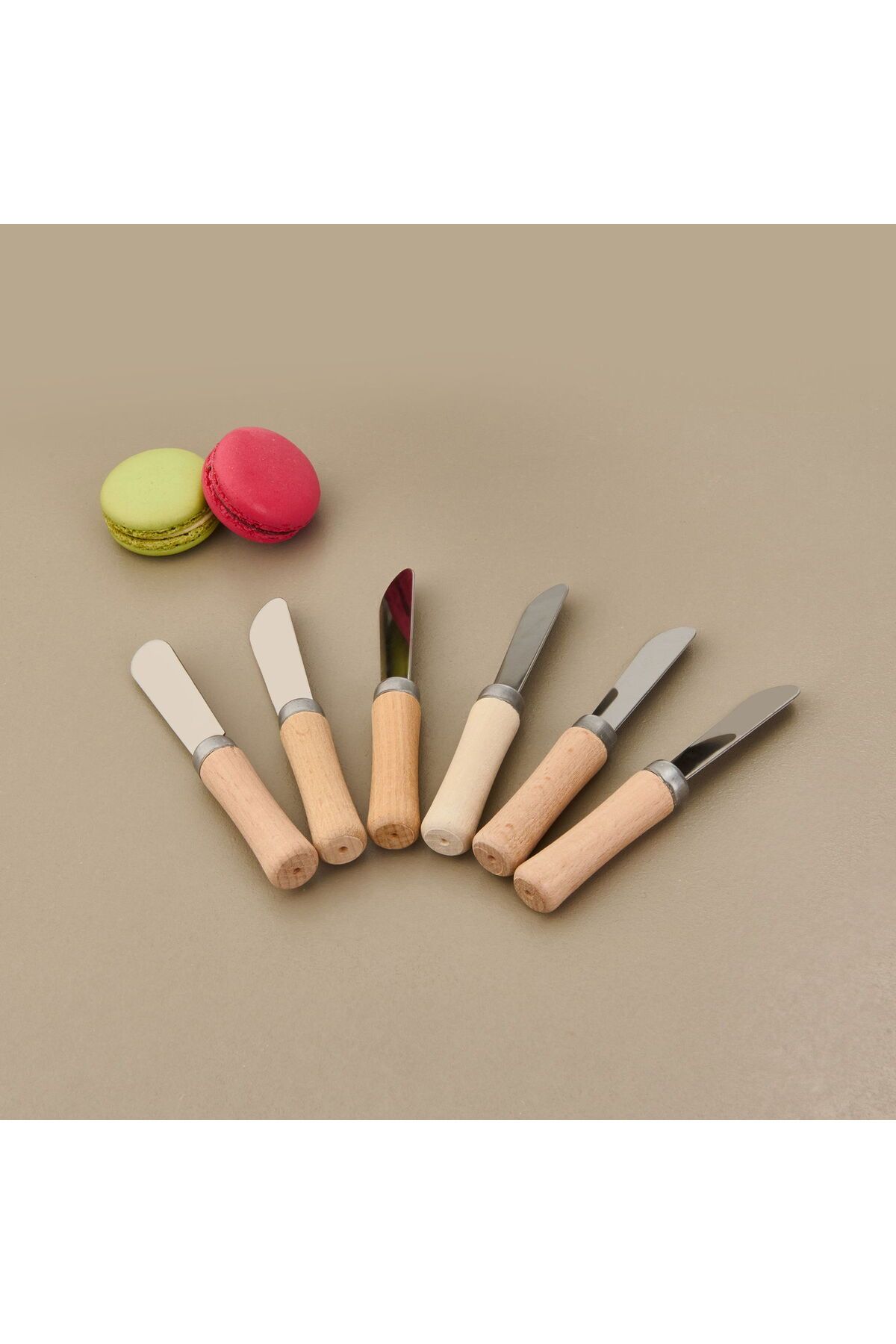 MATMEL Life Ahşap Saplı 6'lı Terayağ Bıçağı - Kahverengi - 10,2 cm