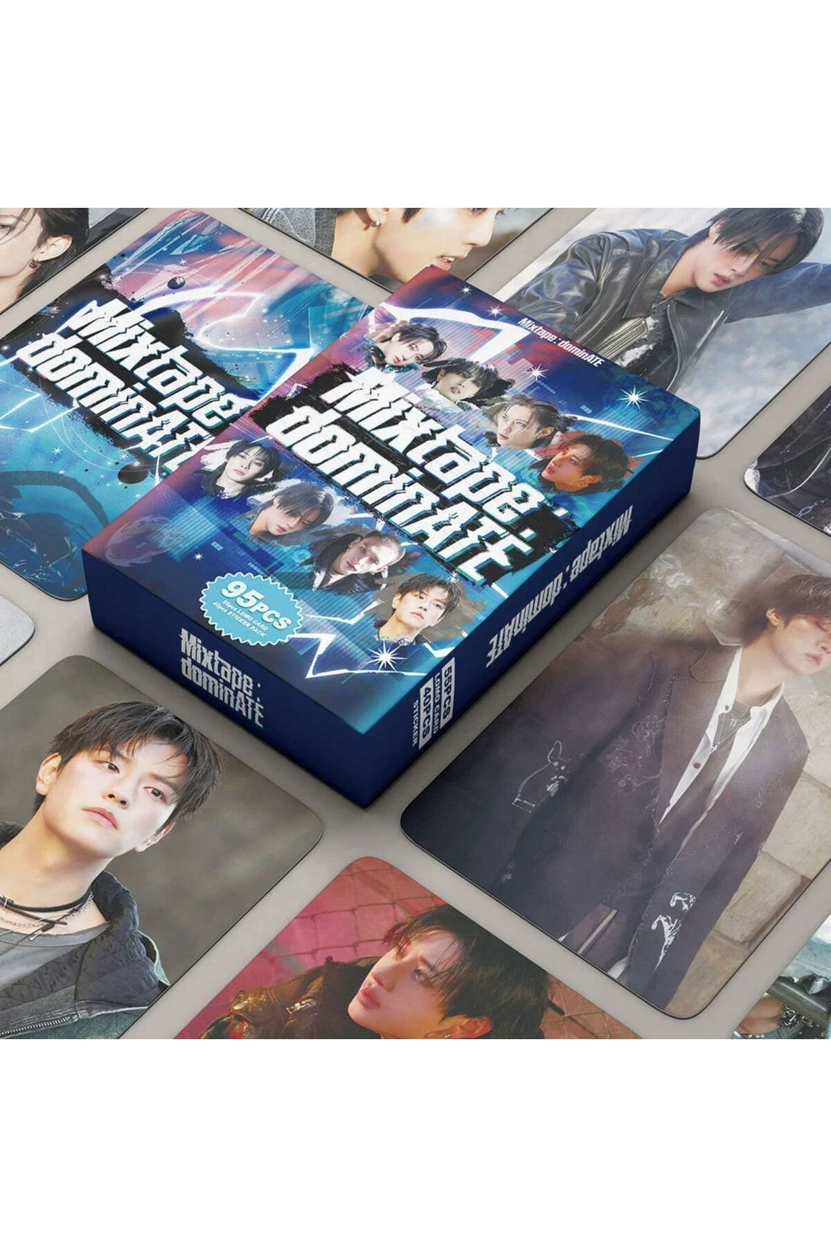 Kpop Dünyasi STRAY KIDS '' Mixtape dominATE '' Çift Yön Baskılı Lomo Card Seti