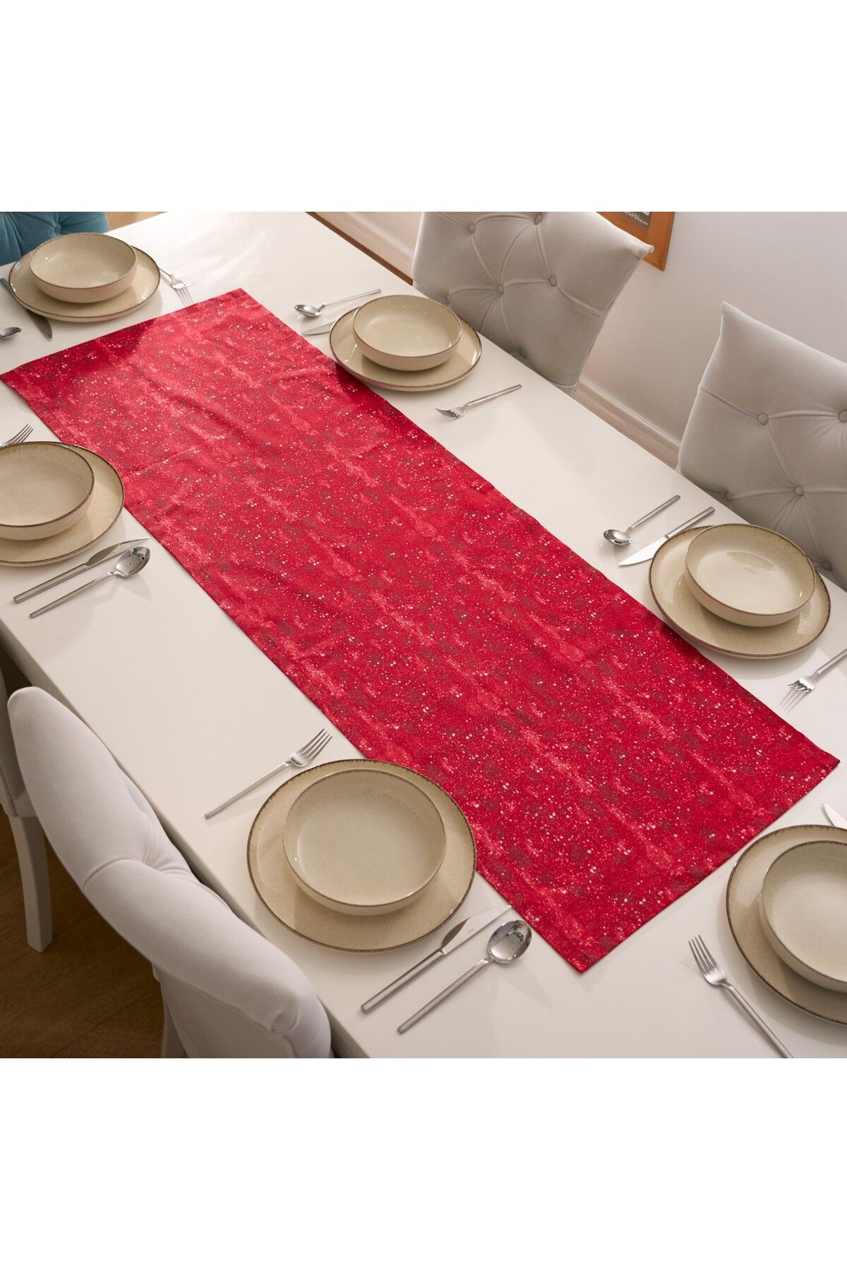 kesenegore Özel Tasarım Pamuklu Dekoratif Düz - Desenli Runner 50X150