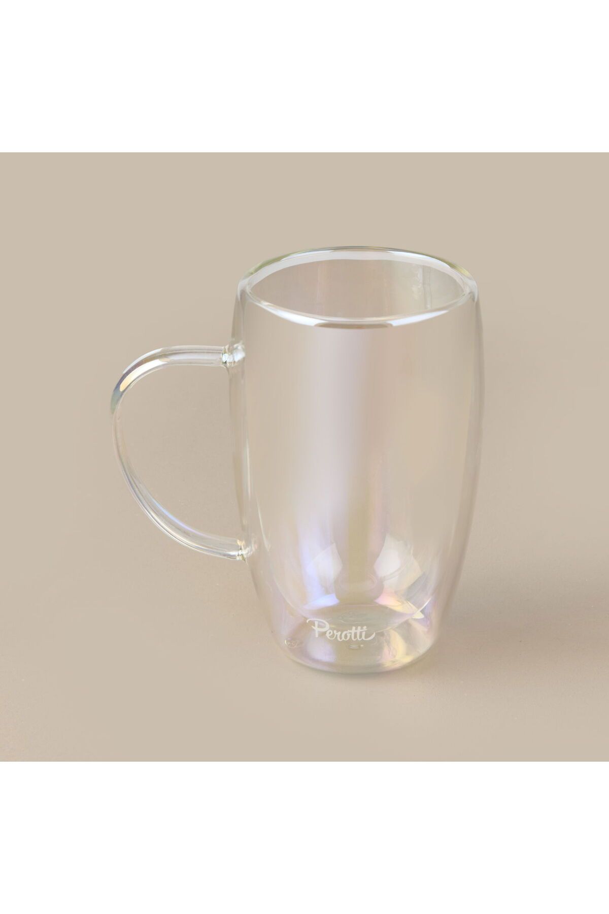 MATMEL Colors Çift Cidarlı Latte Kupa - Şeffaf - 450 ml