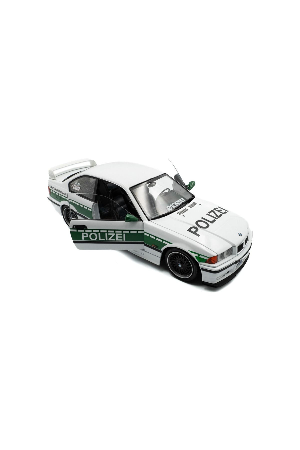 SCOWETTO 1:18 Solido 1991 BMW E36 M3 Coupe DRIFT POLIZEI Model Araba