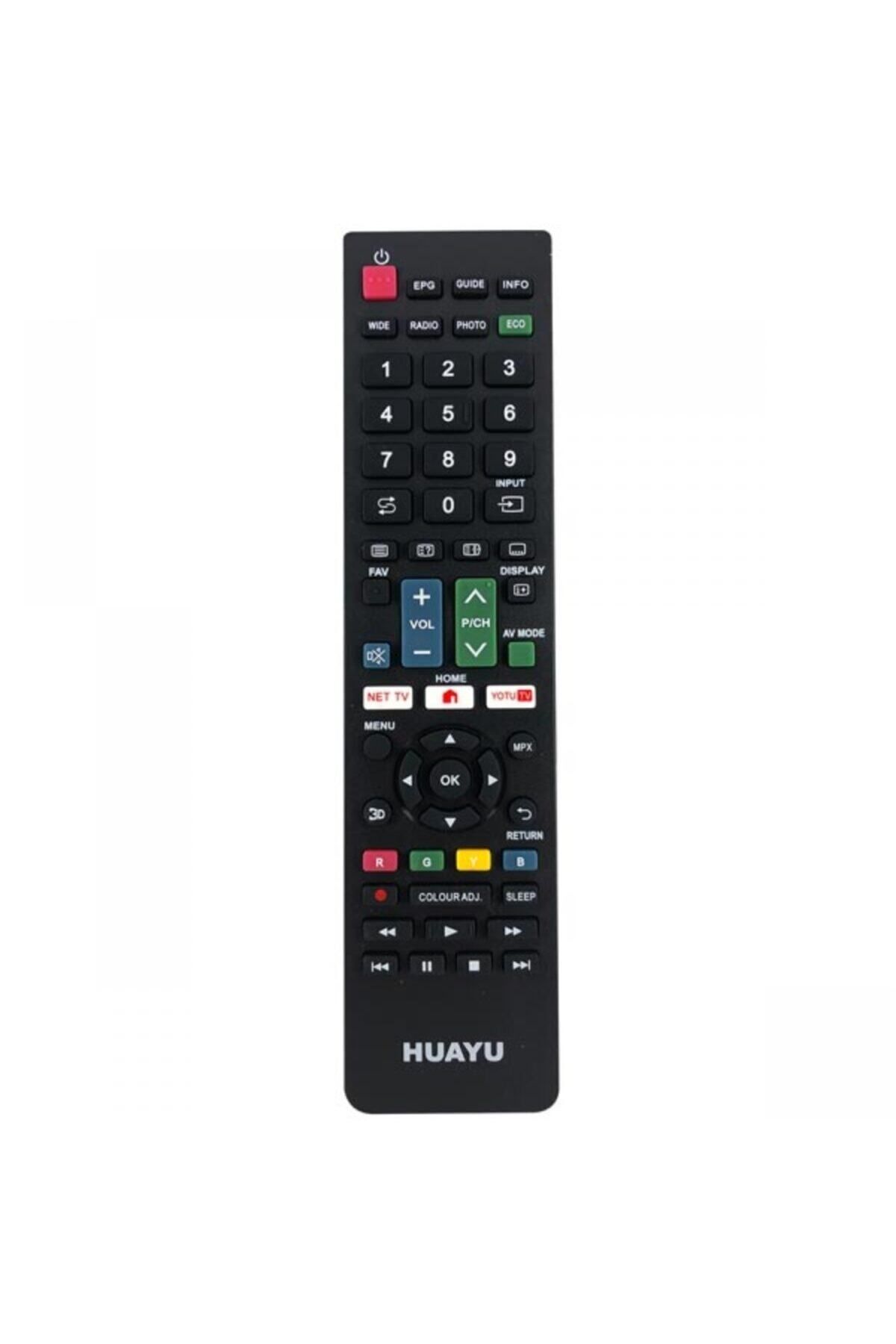 DEKORANLA Renkli Evrensel Uydu ve TV Kumandası - Urc1516, Sharp LCD/LED Uyumlu
