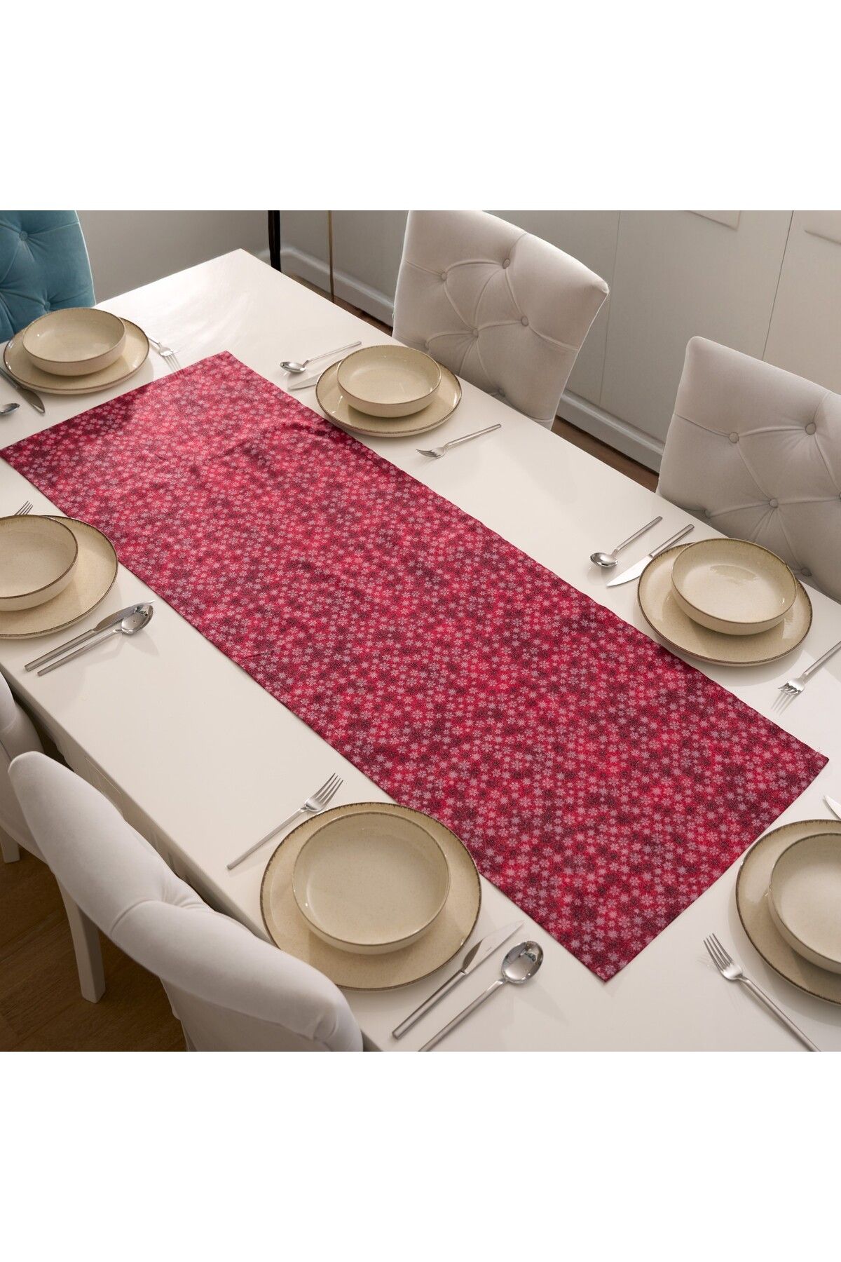 kesenegore Özel Tasarım Pamuklu Dekoratif Düz - Desenli Runner 50X150