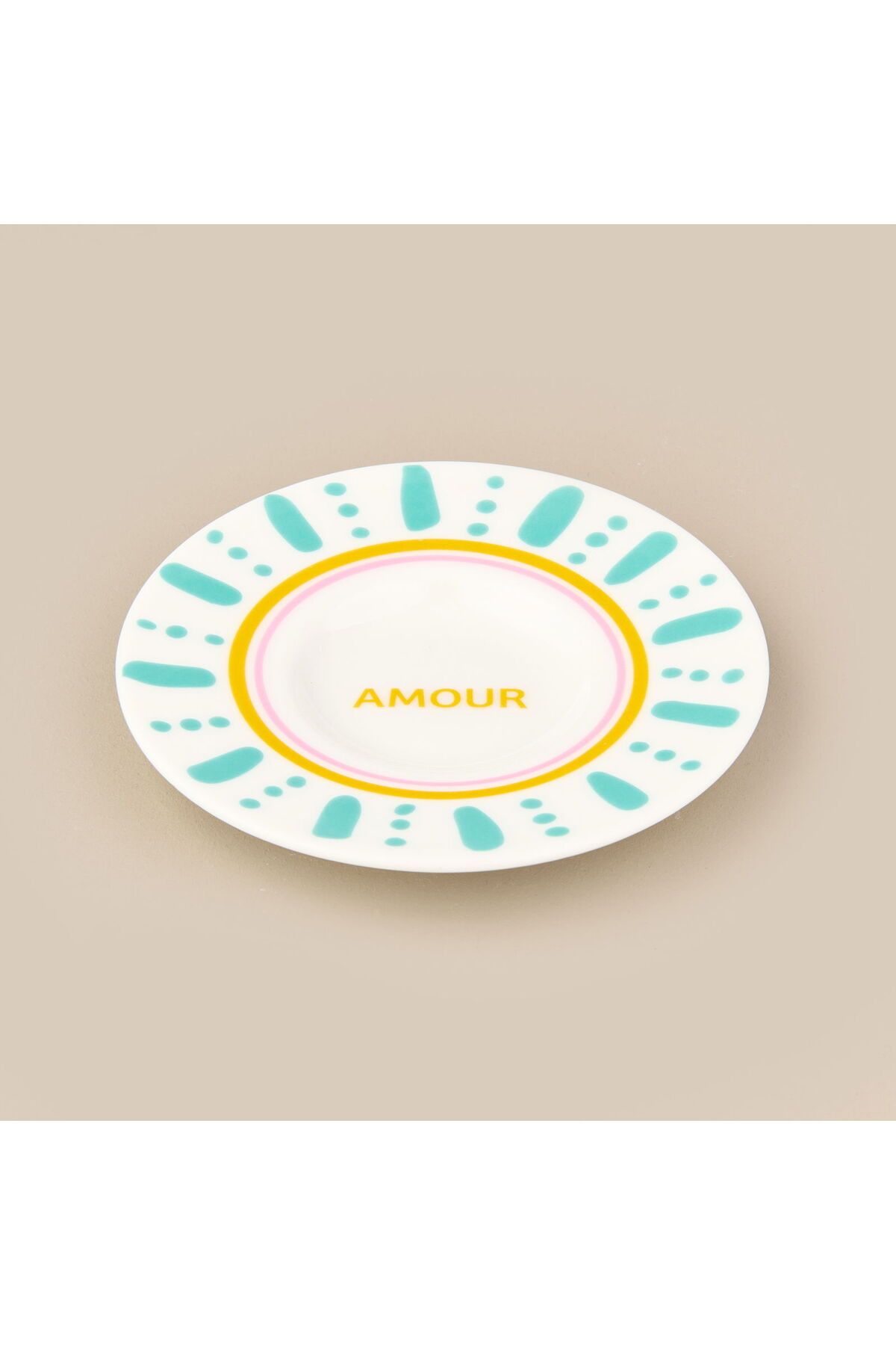 MATMEL Kitchen Amour Çay Tabağı - Renkli - 13 cm